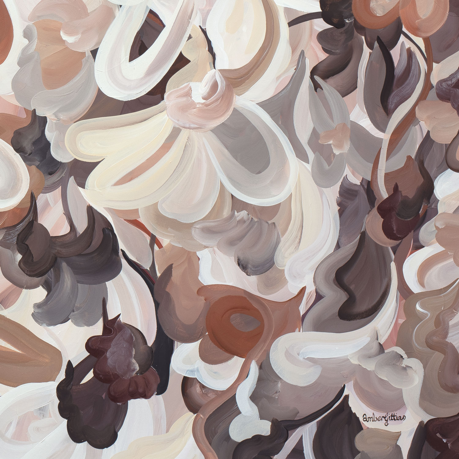 Chocolate Addiction Original Painting By Amber Gittins Signature