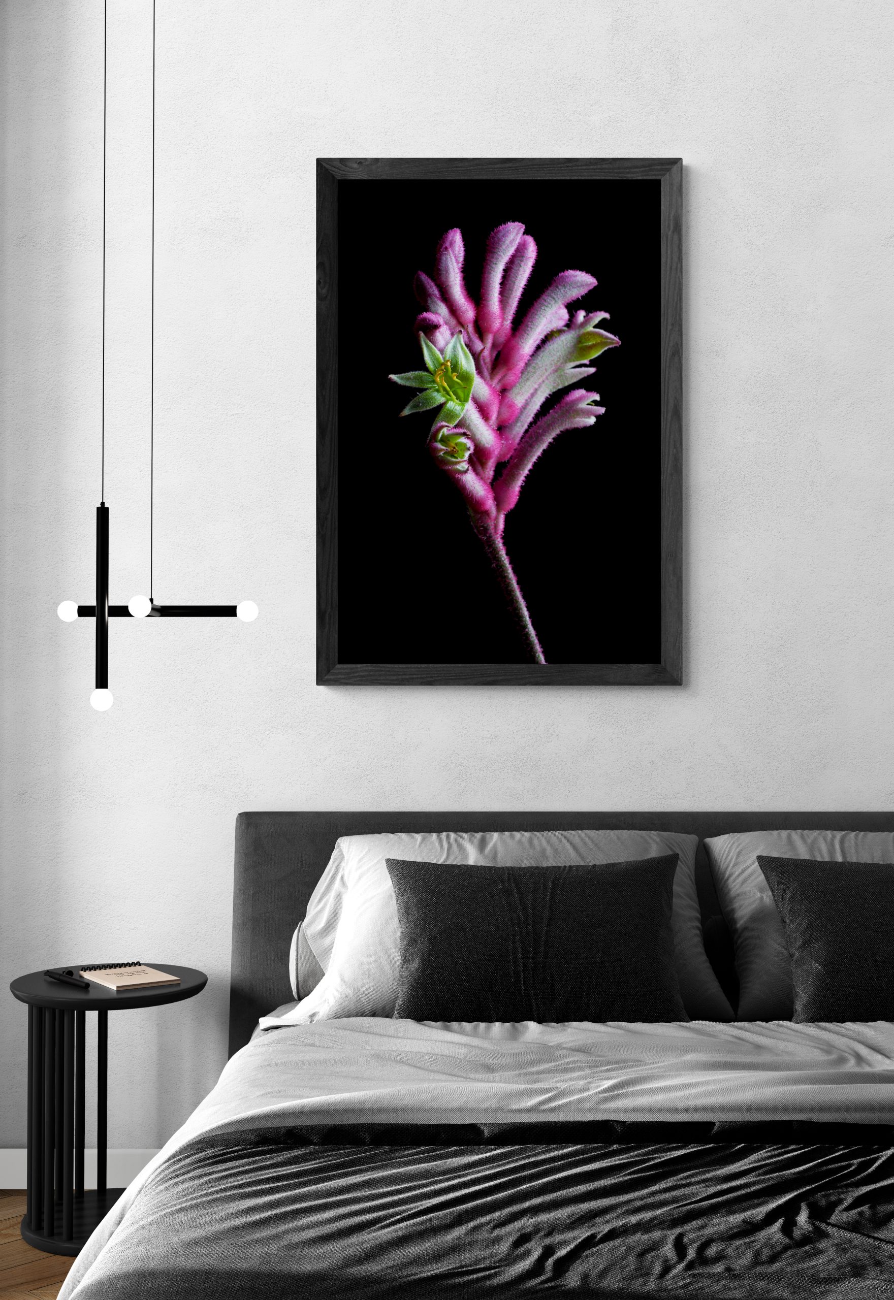 Minimal Bedroom With Hanging Lights (56)