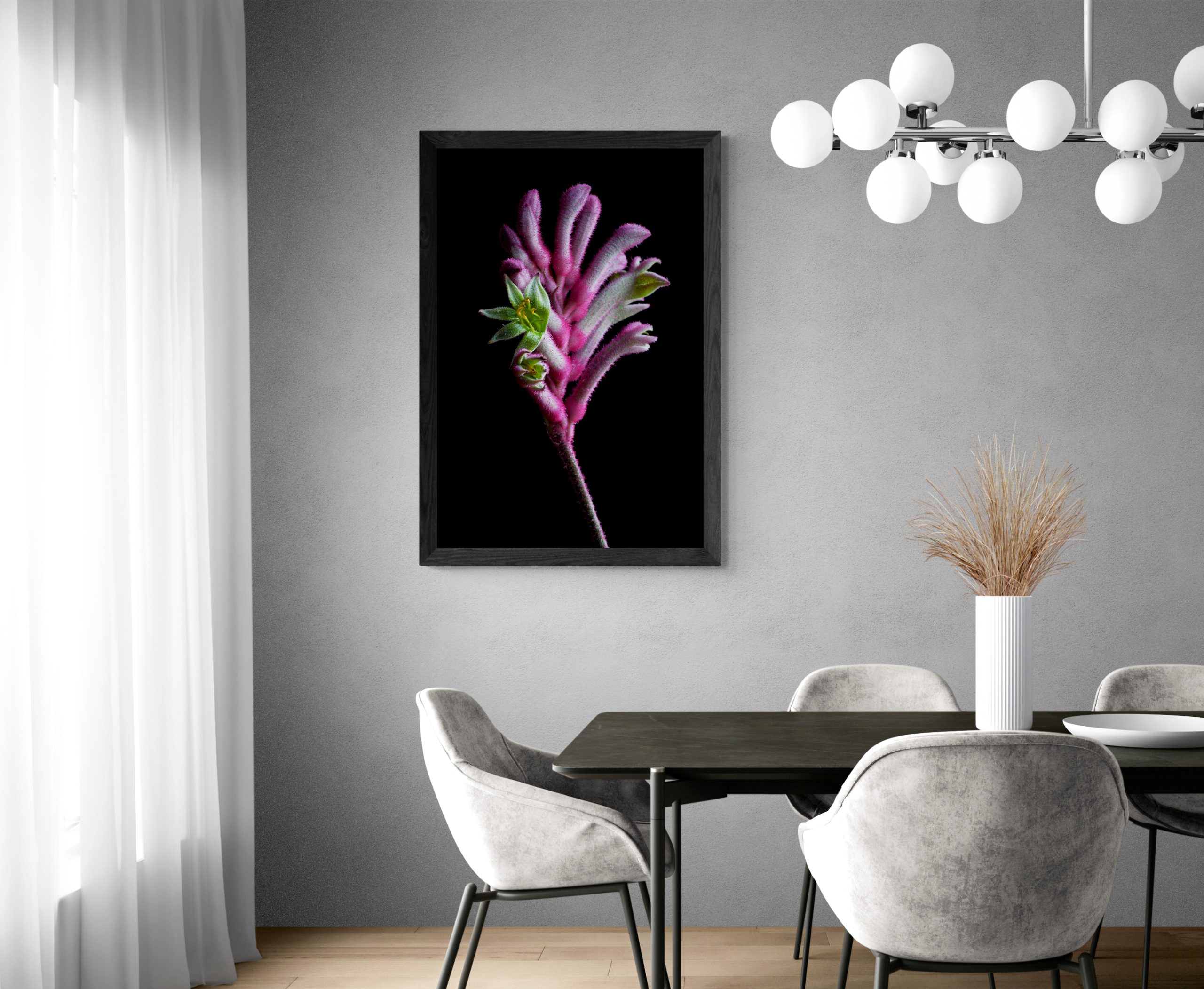 Modern Dining Room With Pendant Lights (37)