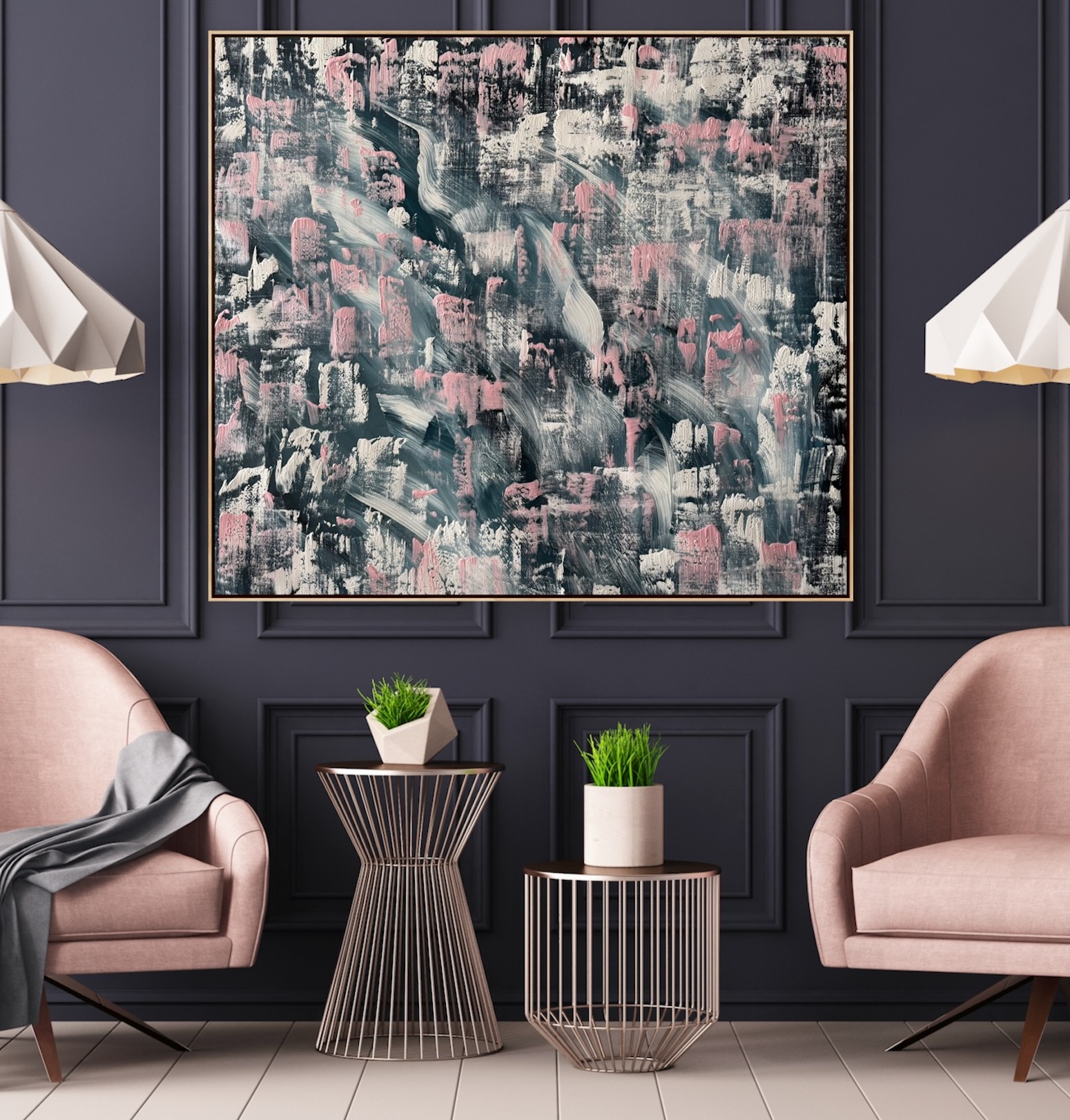 Pink Grey Alanah Jarvis Art