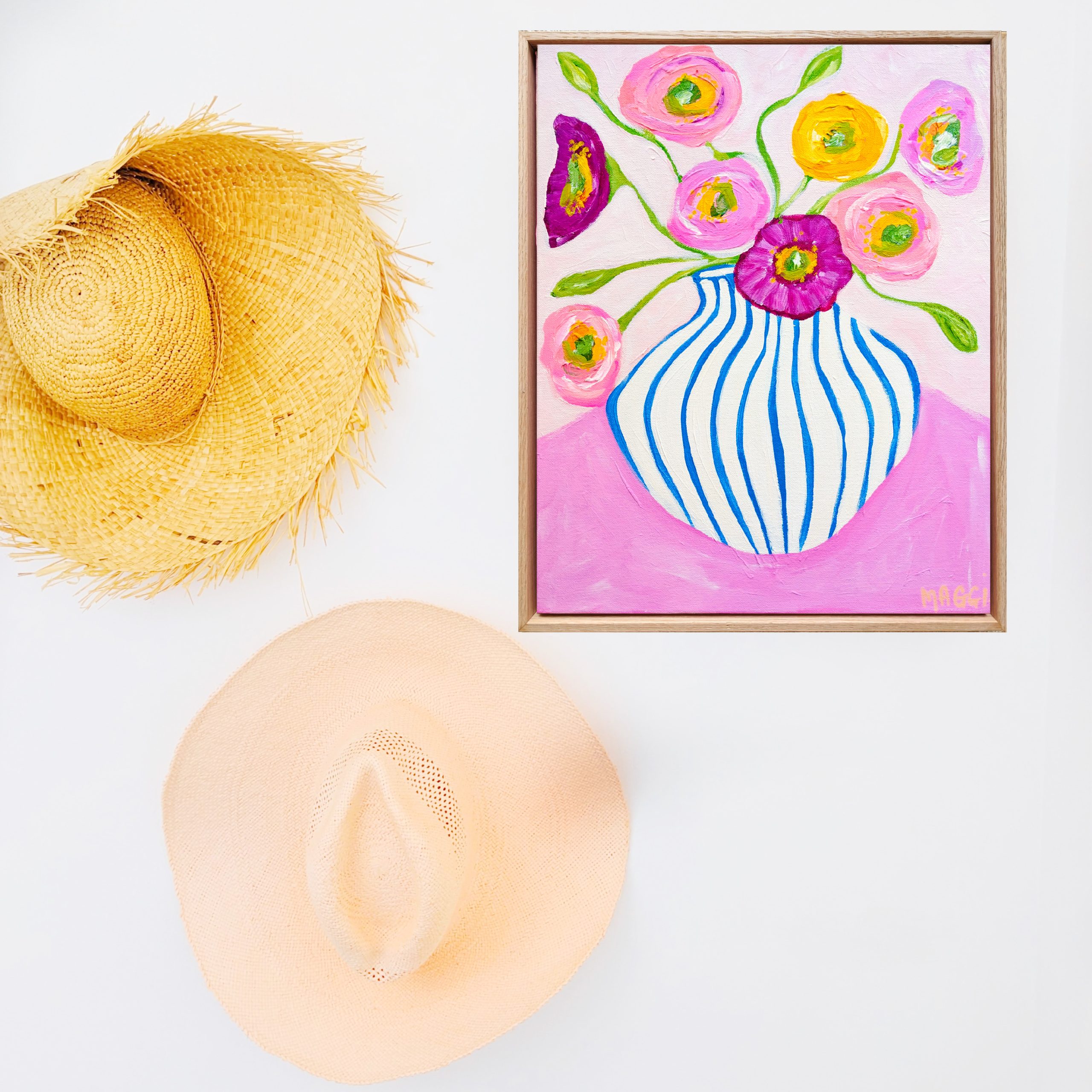 Poppies On Pink Again