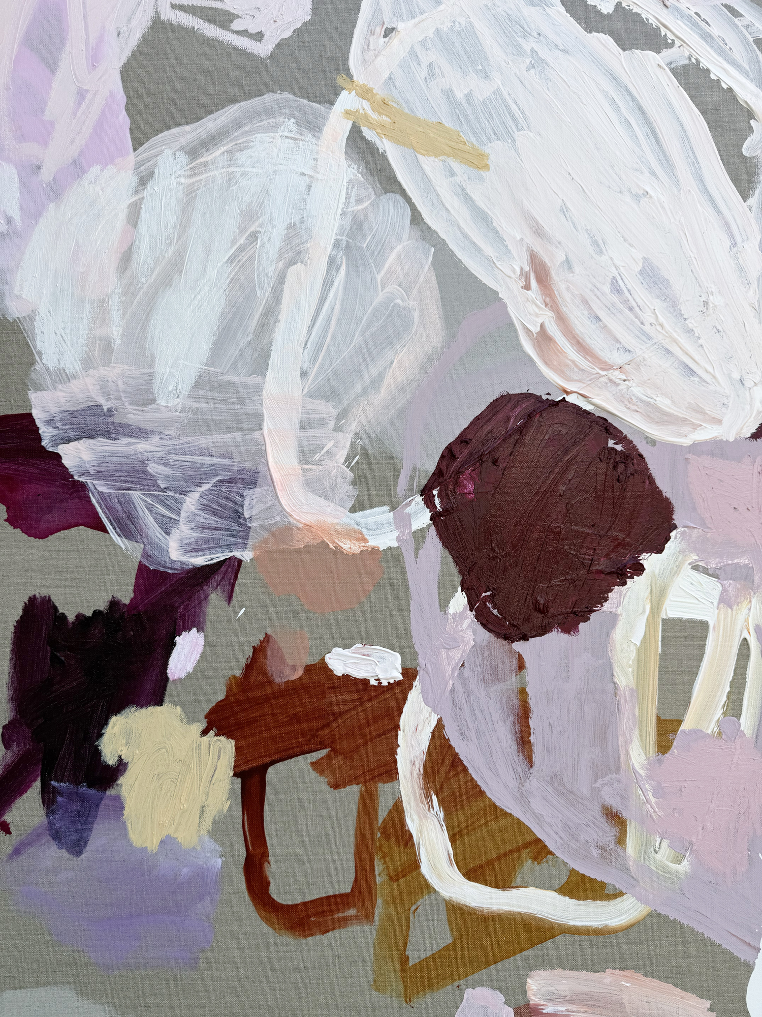 Australian Artist Rebecca Koerting Caught You Smiling Abstract Painting 503 W