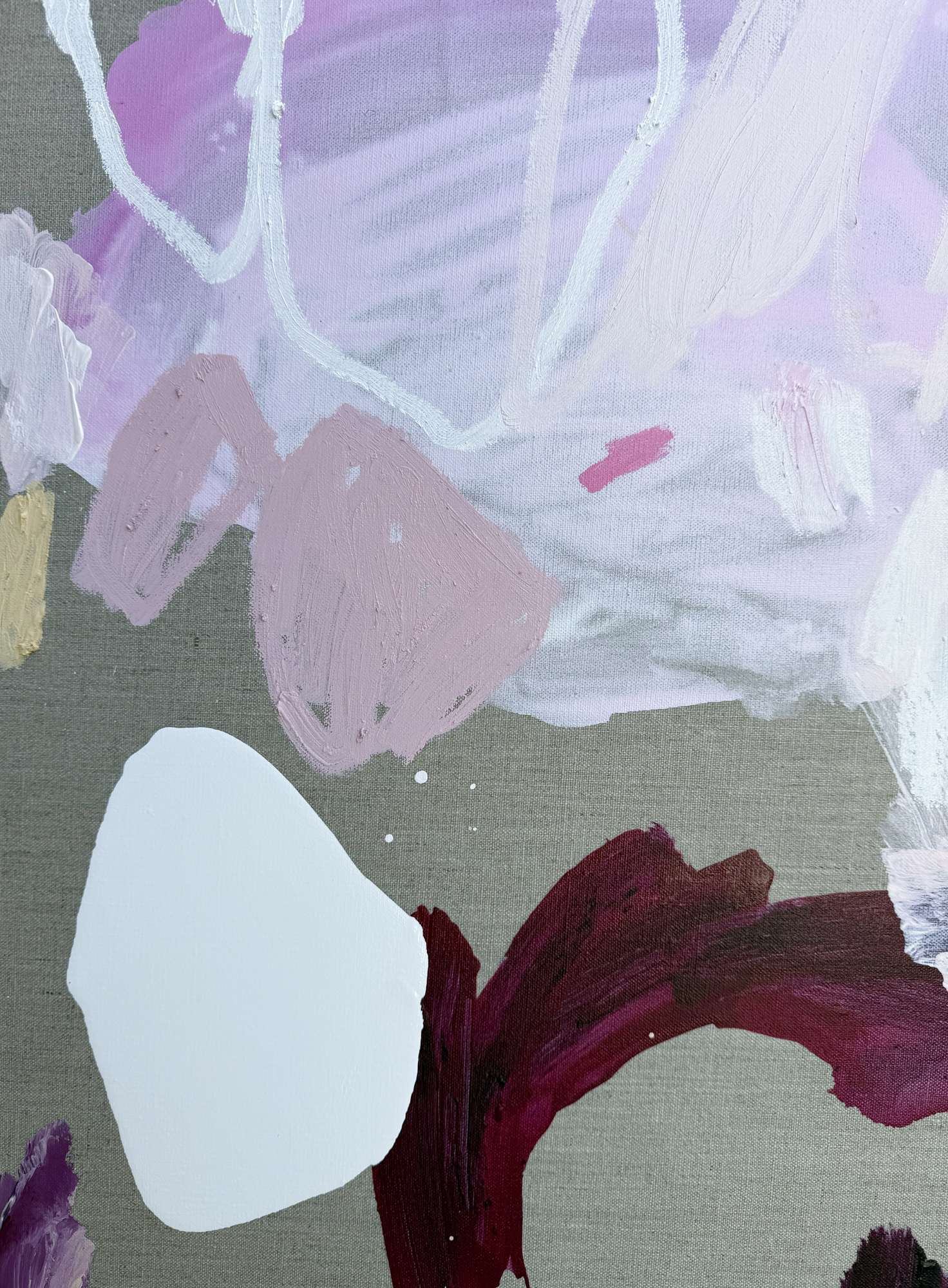 Australian Artist Rebecca Koerting Caught You Smiling Abstract Painting 504 W