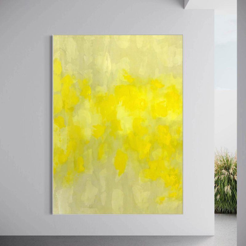 Floating Yellow – Framed