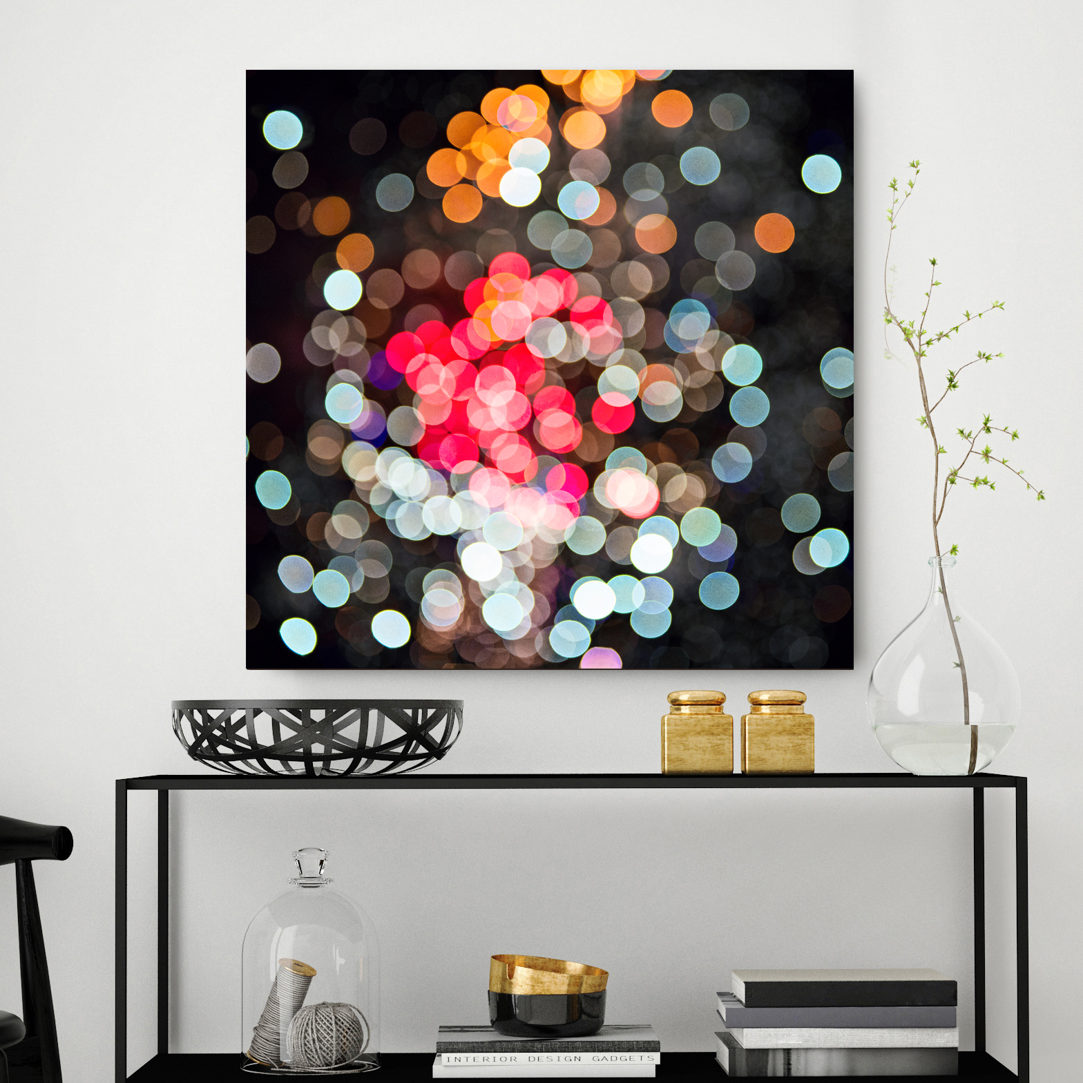 Mock,up,poster,frame,in,hipster,interior,background,,3d,render,