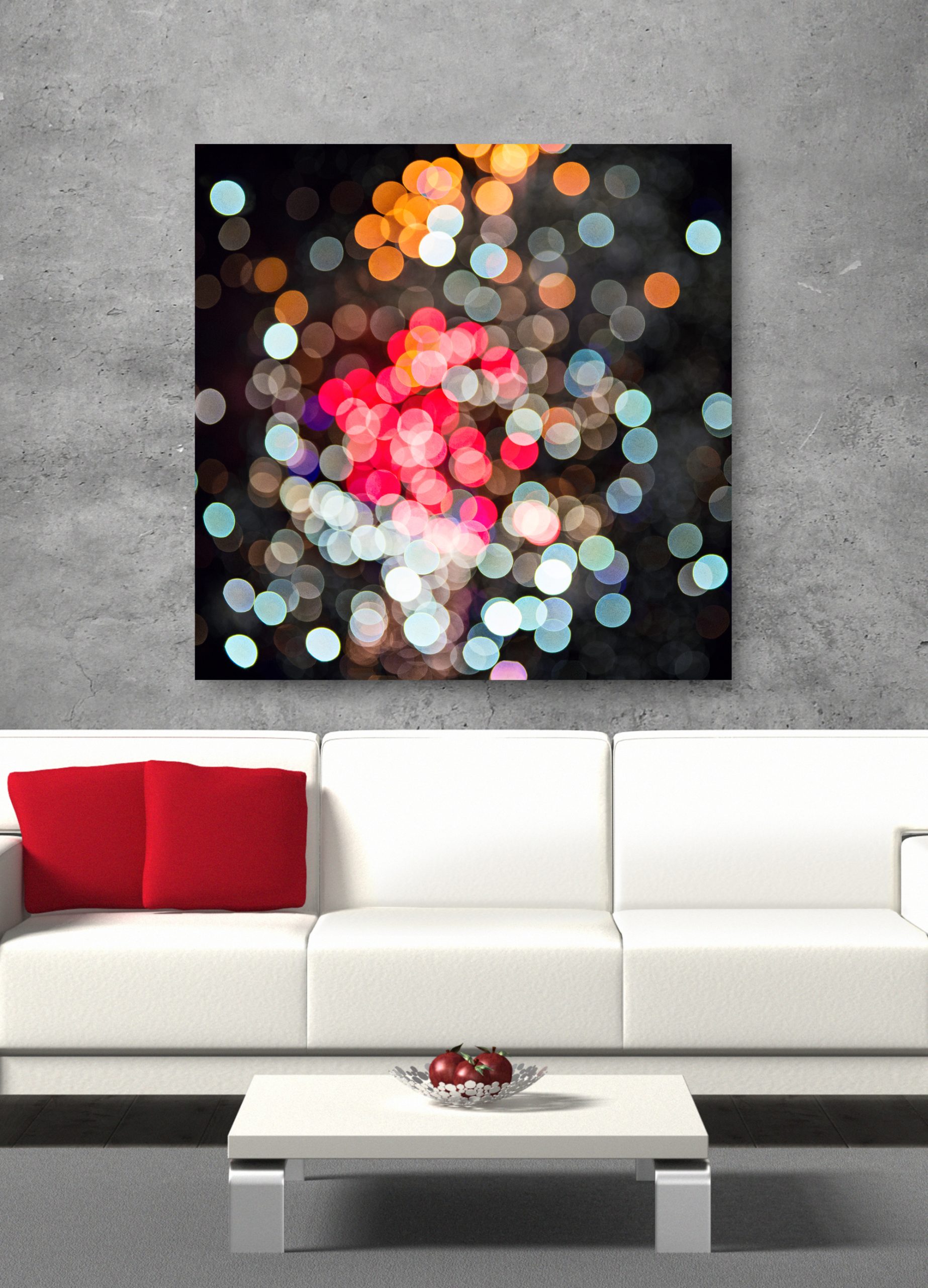 Hidden Pulse White Couch Bruce Peebles Artist