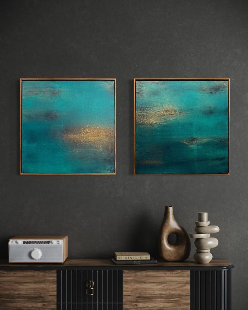 Full Moon Blanket I & II – Diptych