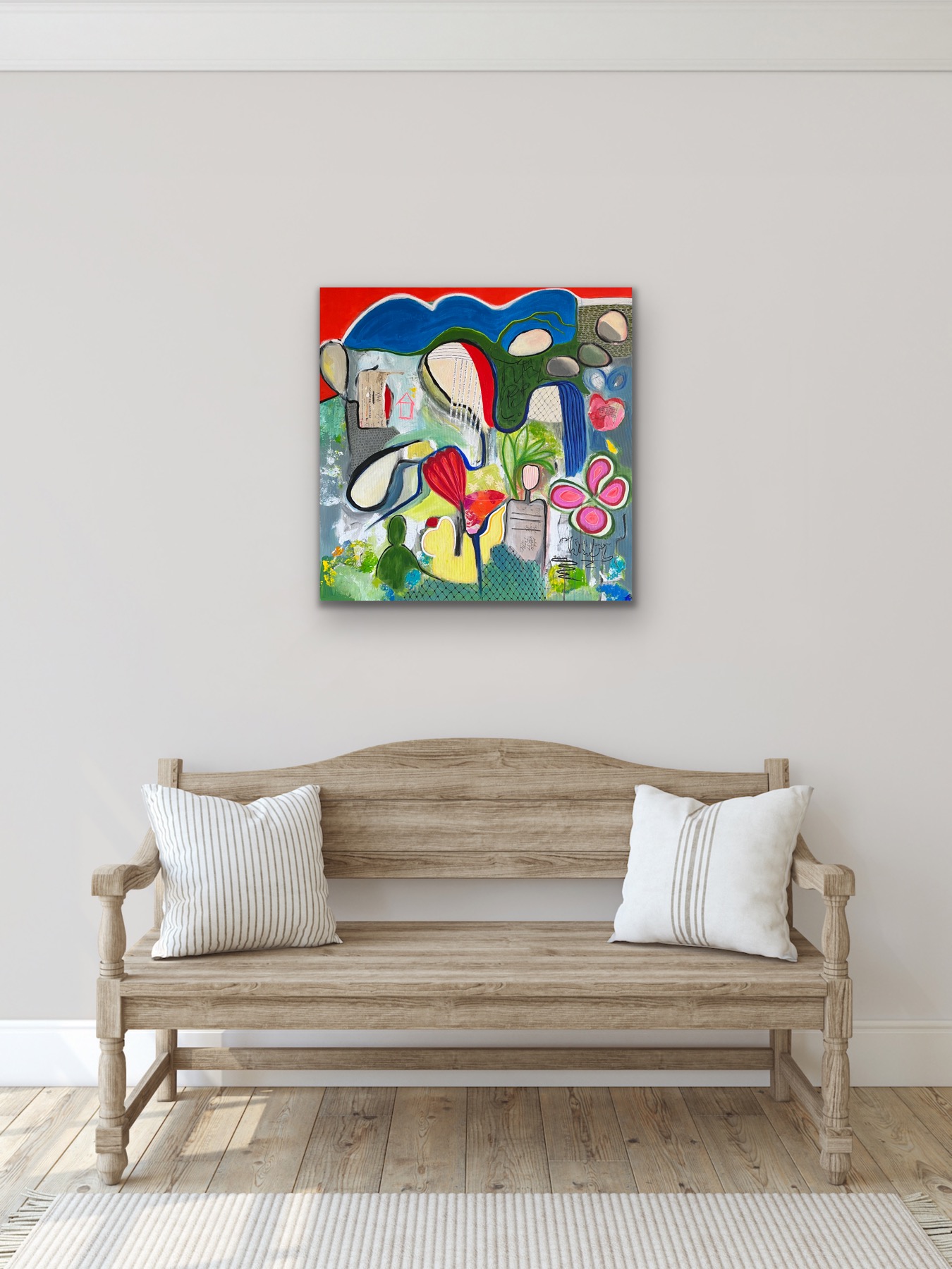 The Heart Is There No1 Insitu White Wall