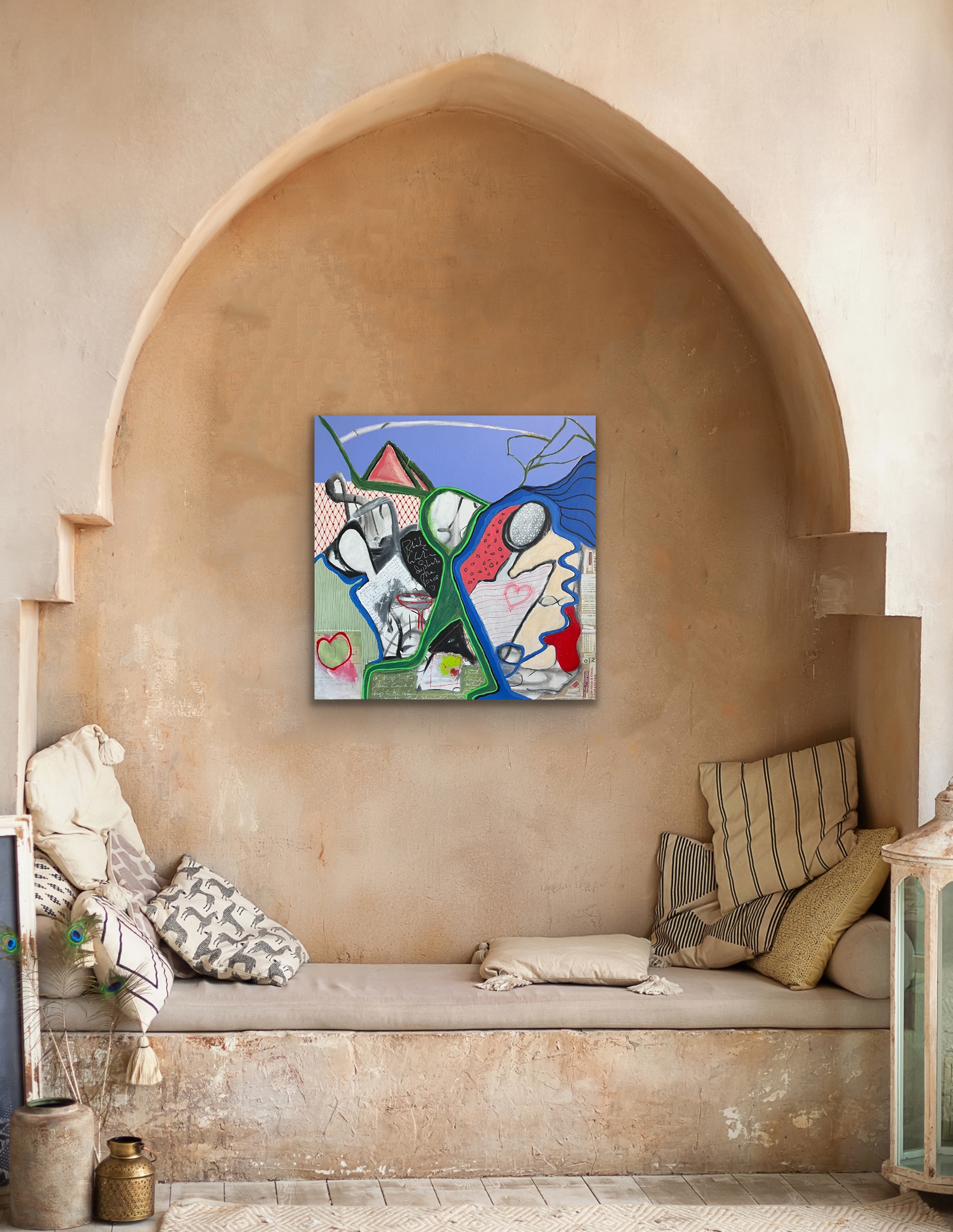 The Heart Is There No2 Insitu Arched Wall