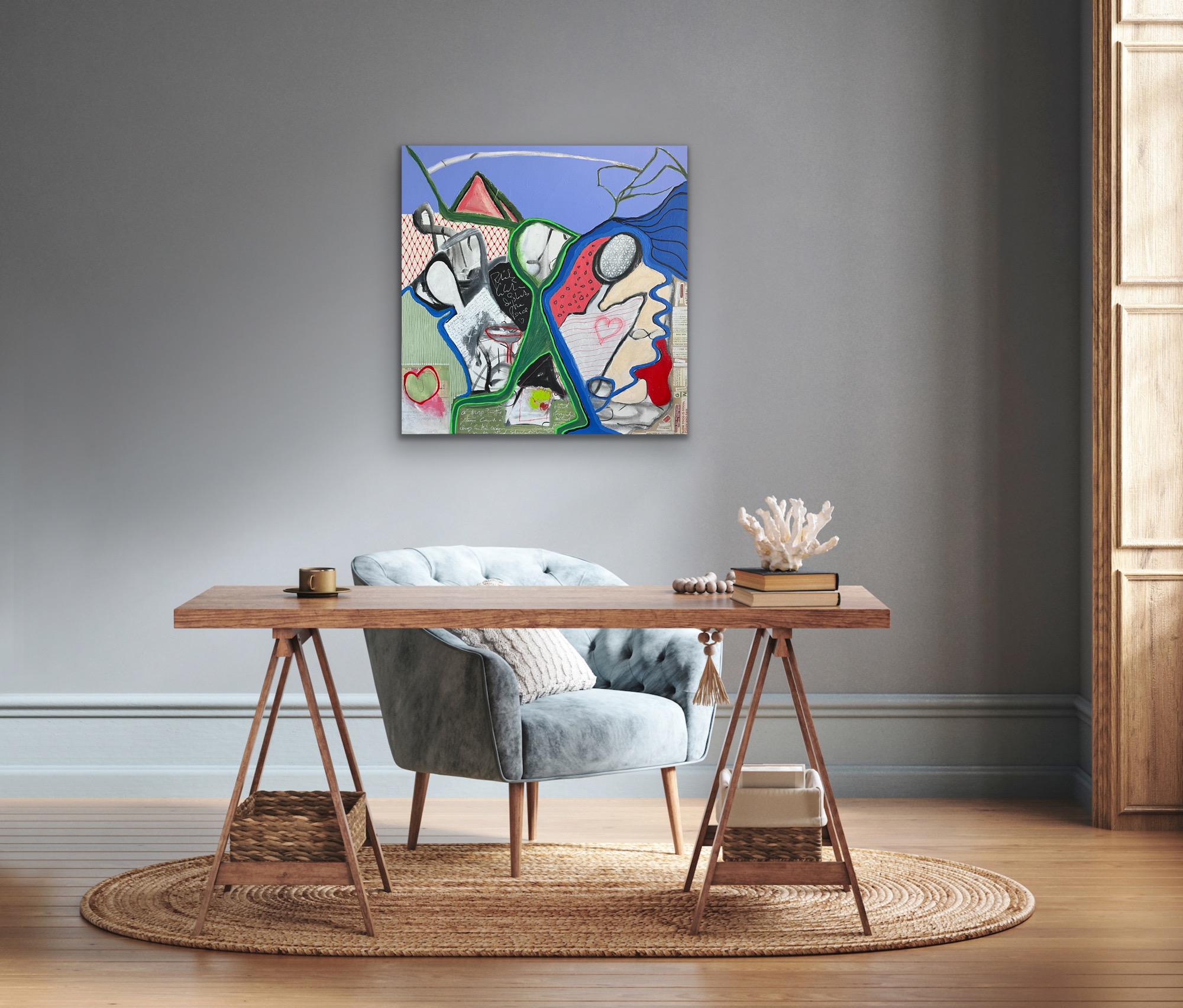 The Heart Is There No 2 Insitu Above Work Table