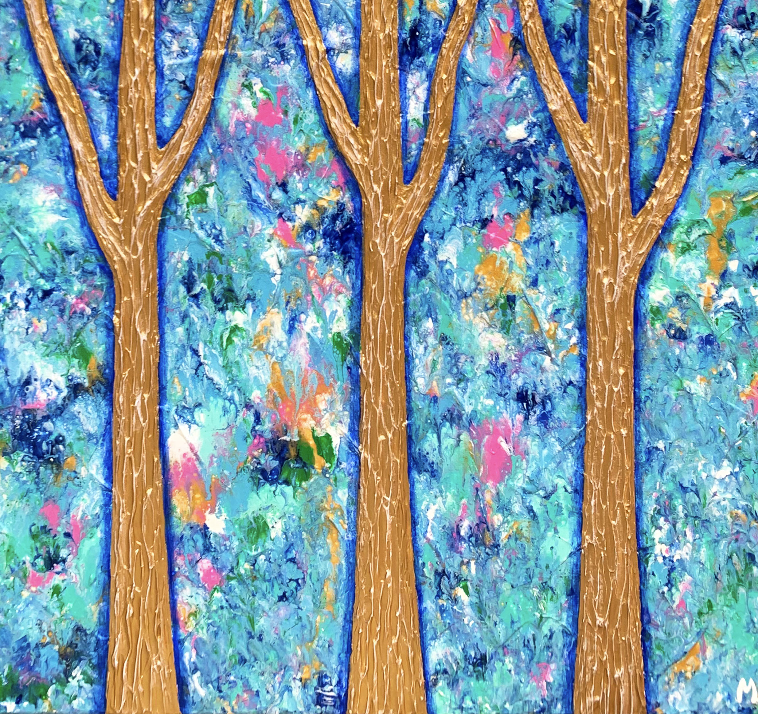 Textures 2 Coastal Golden Gum Tree Landscape Miranda Lloyd Artist