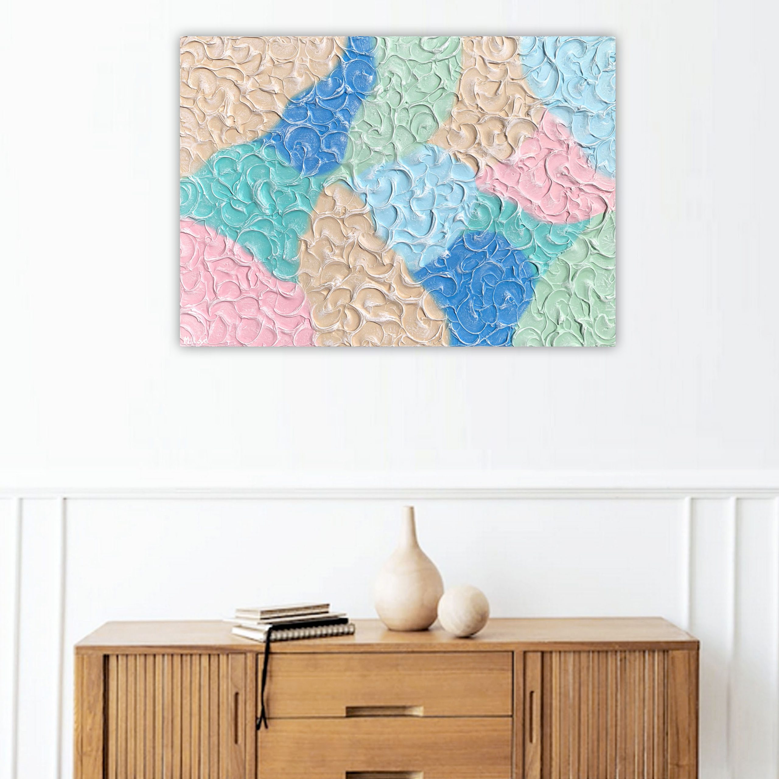 Lounge 1 Abstract Coastal Beach Swirls