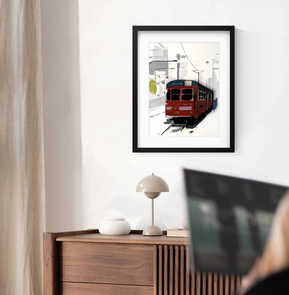 3d Tram Dark Cabinet