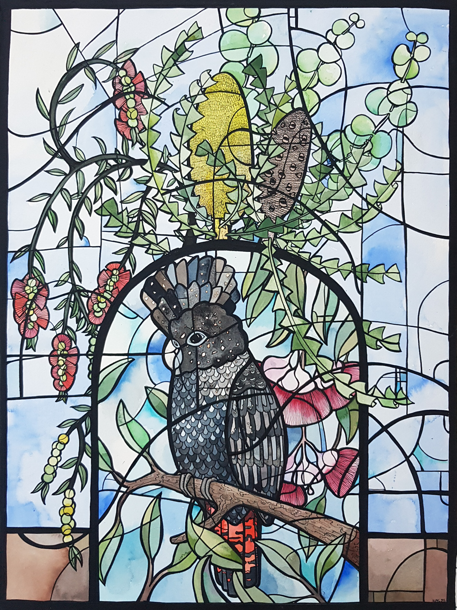 Cockatoo Vase By Nicola Cowie Cockatoo Vase By Nicola Cowie