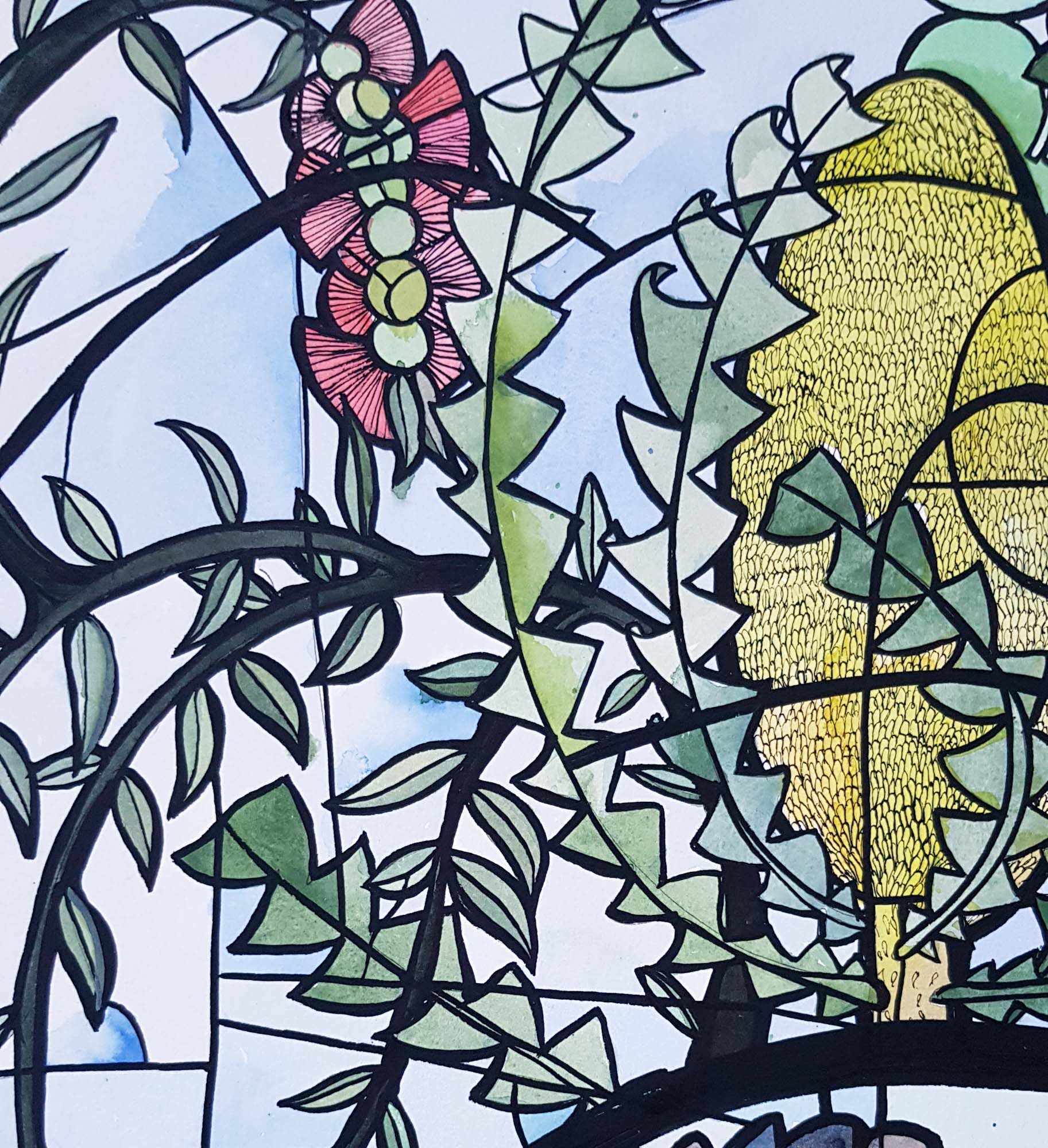 Cockatoo Vase By Nicola Cowie Banksia Cockatoo Vase By Nicola Cowie Banksia