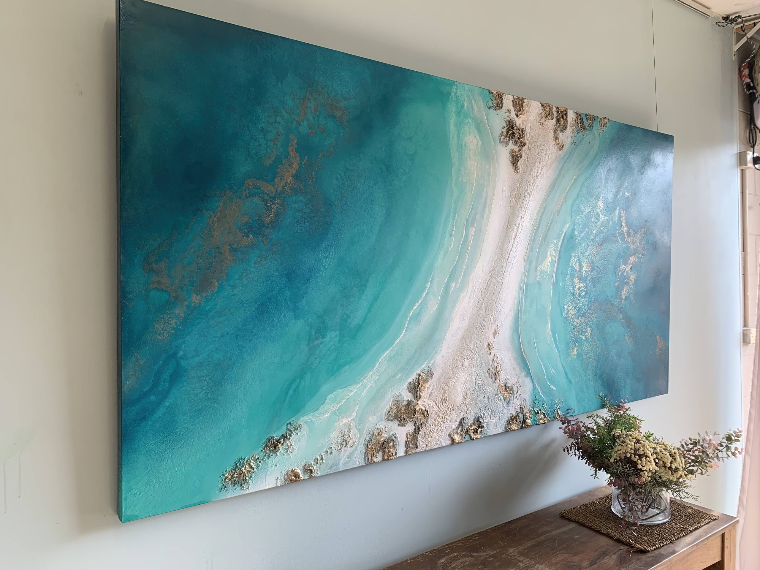 Coastal Green Wall Art Petra Meikle5