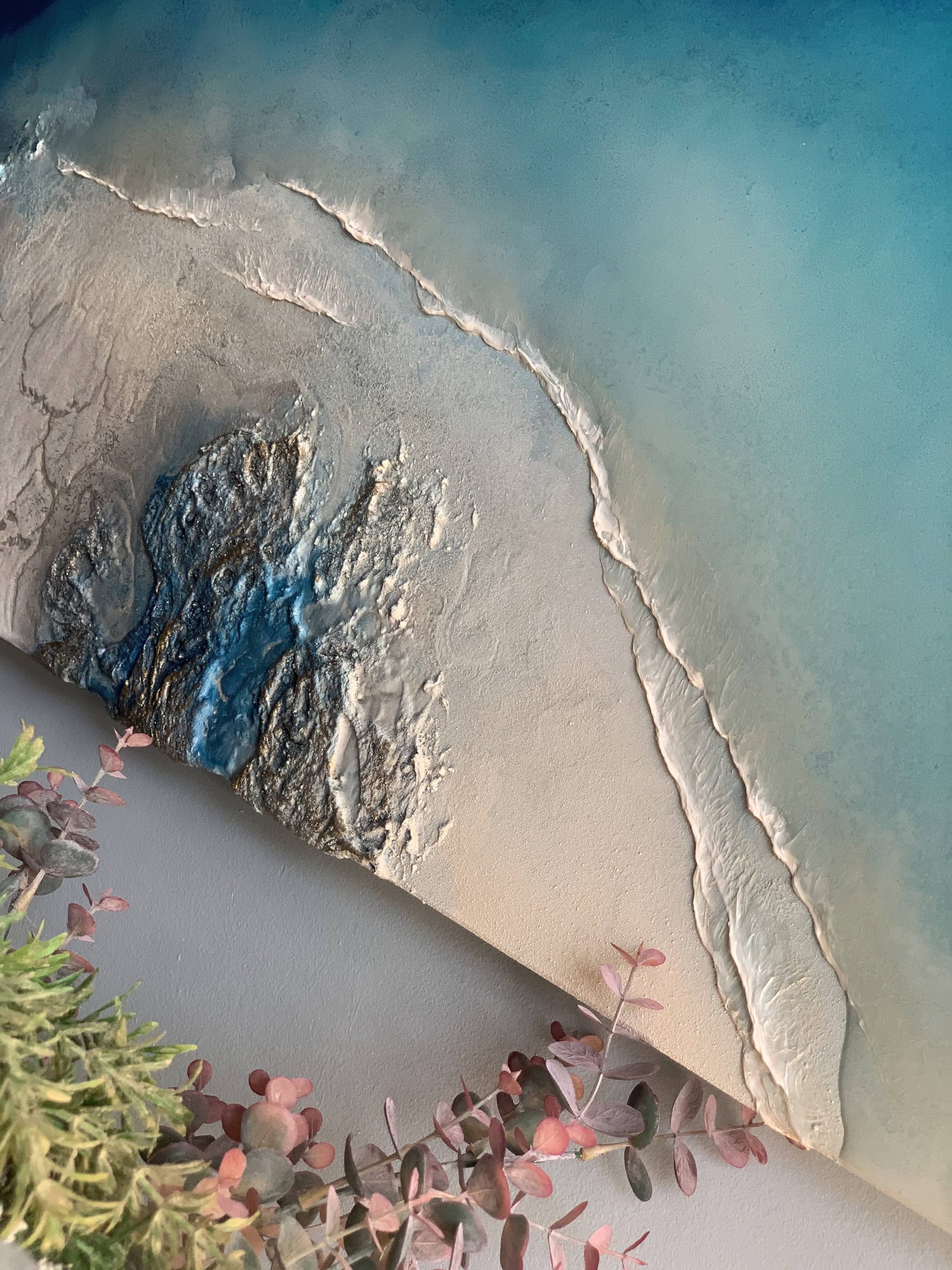 Large Resin Ocean Artwork Petra Meikle4