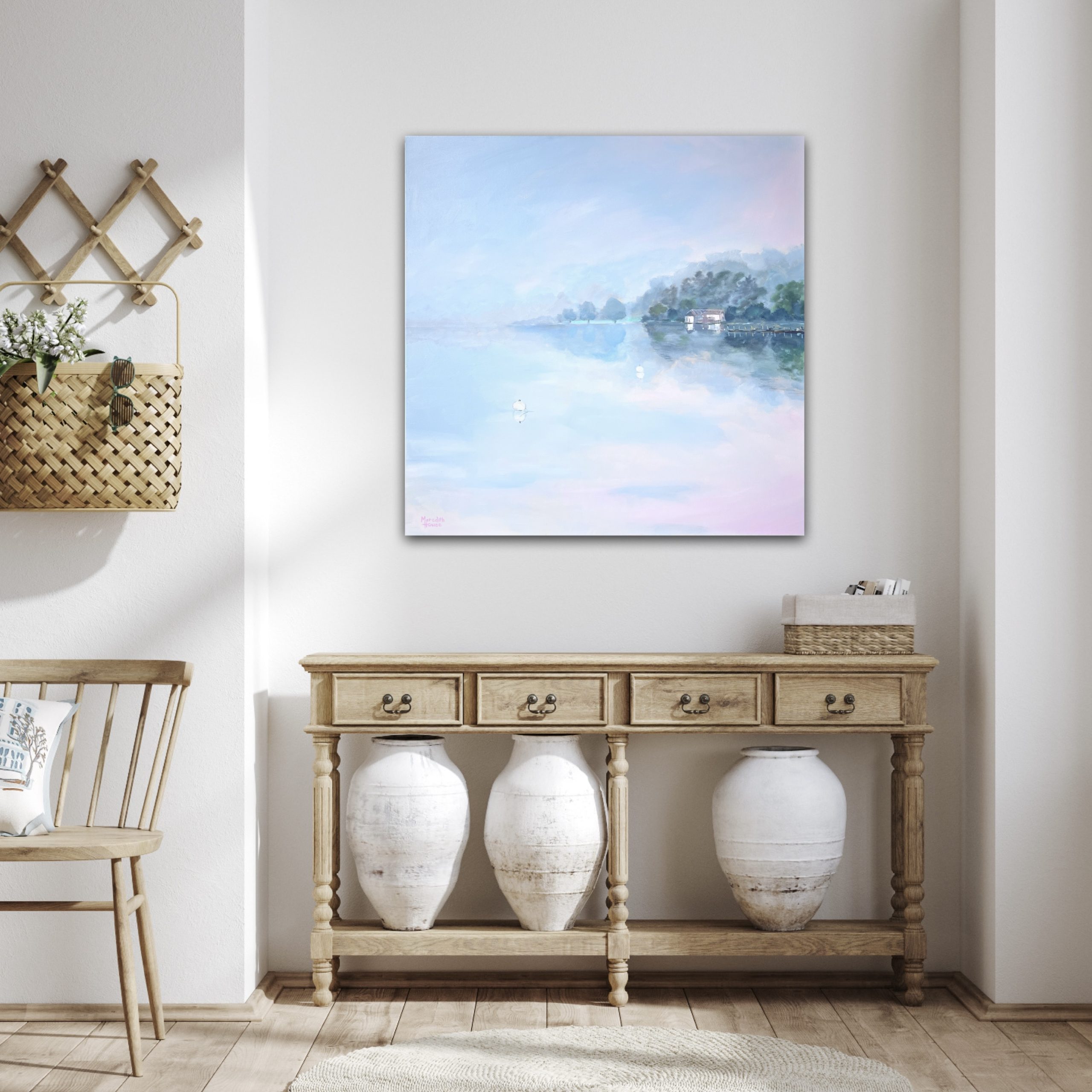 Morning At Lake Windermere Wall View