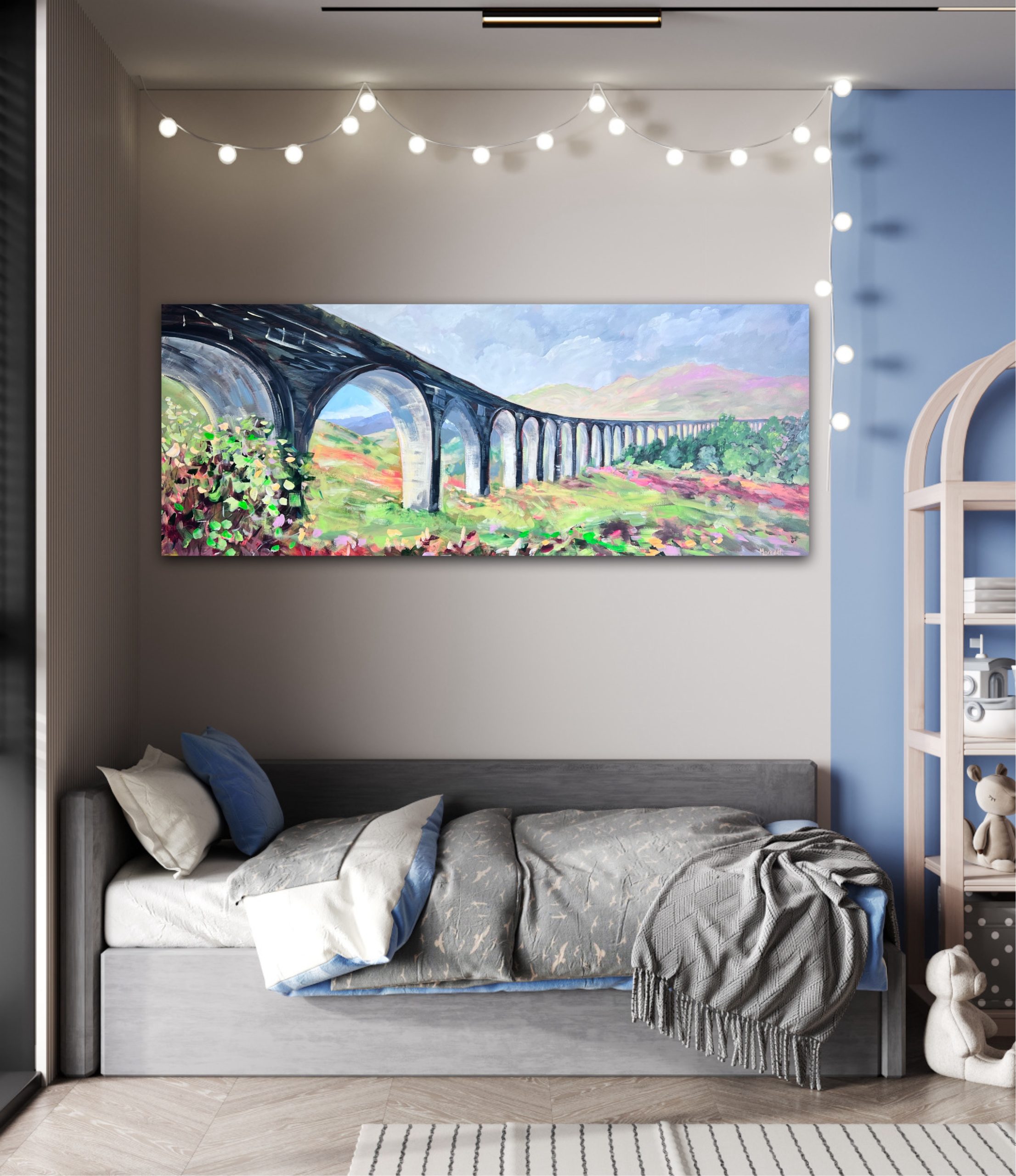 Glenfinnan Viaduct Wall View