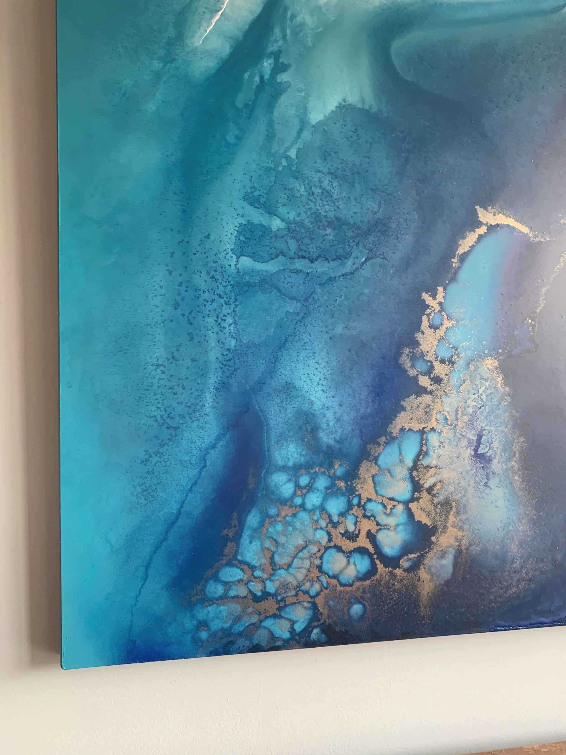 Blue And Gold Wall Art Petra Meikle2