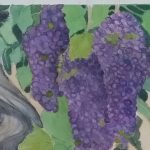 Grapes On The Vine. 35cm X 28cm 1800x720 Acf Cropped