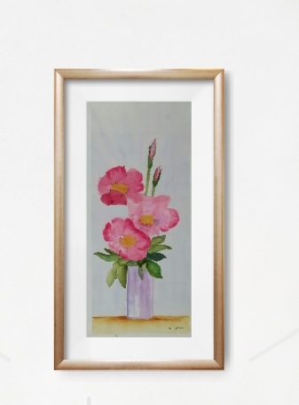 Pink Flowers In Frame