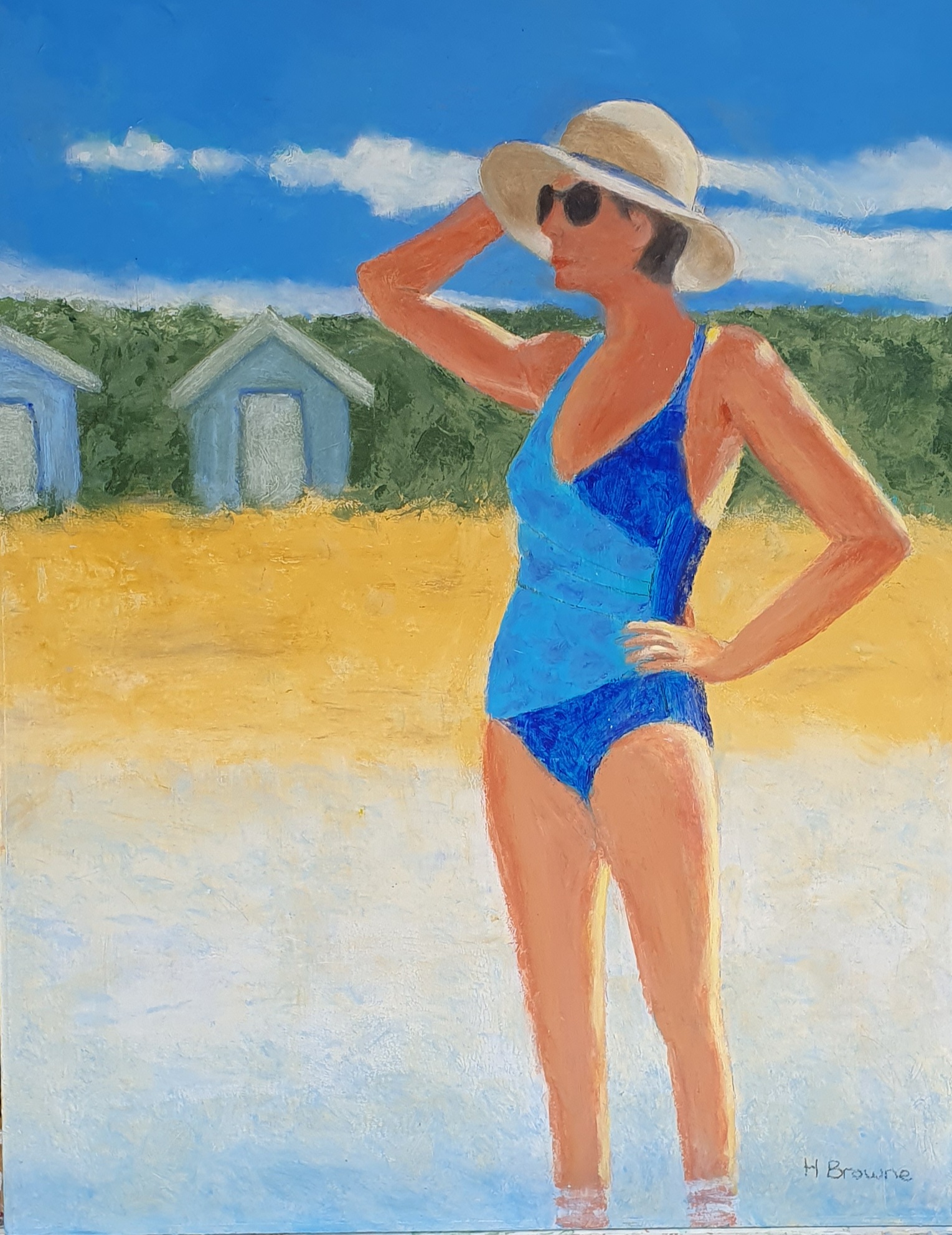 She Couldn't See Him Anywhere 45x60cm