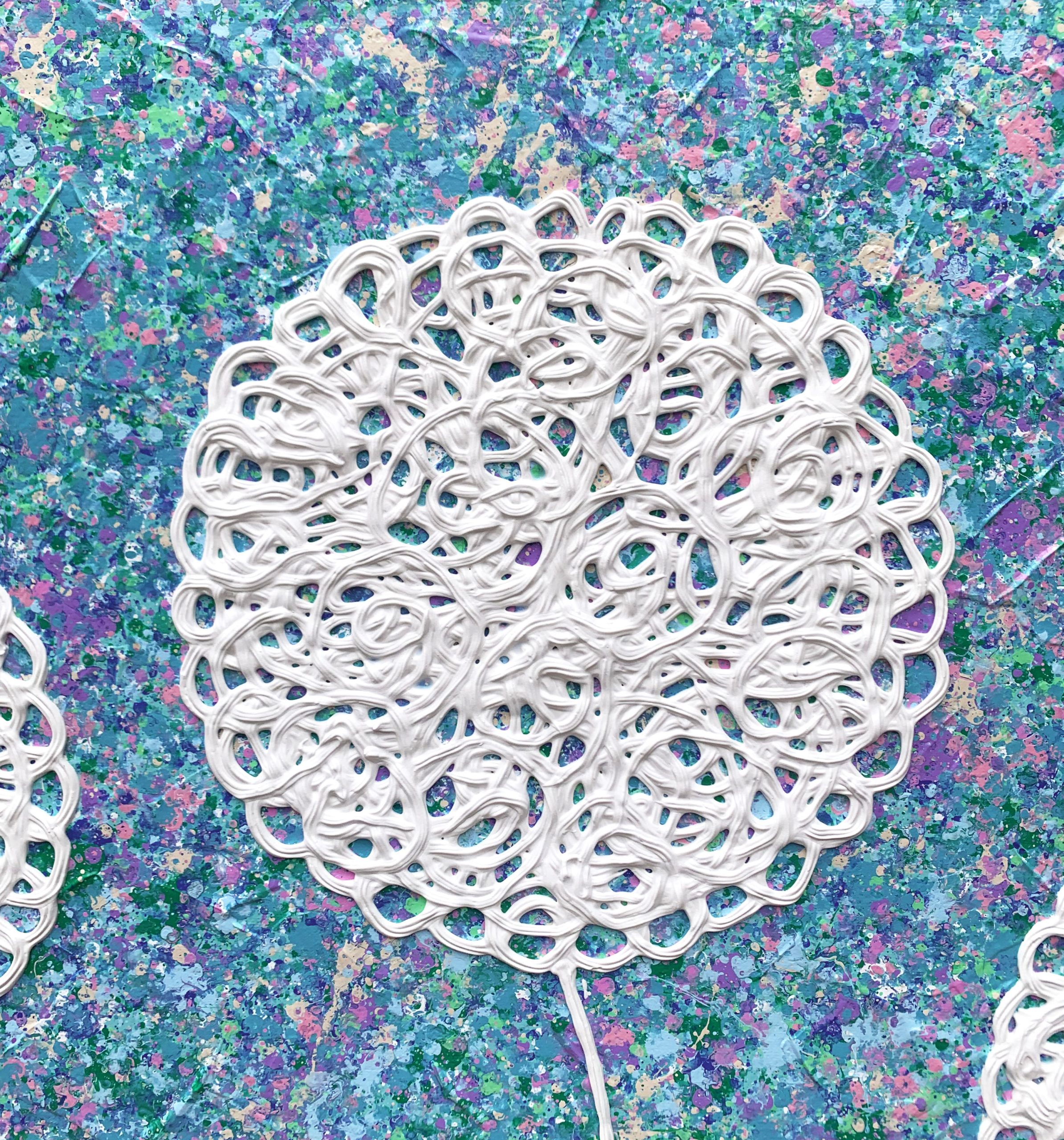 Close Up 1 Wild Flowers In A Lavender Garden