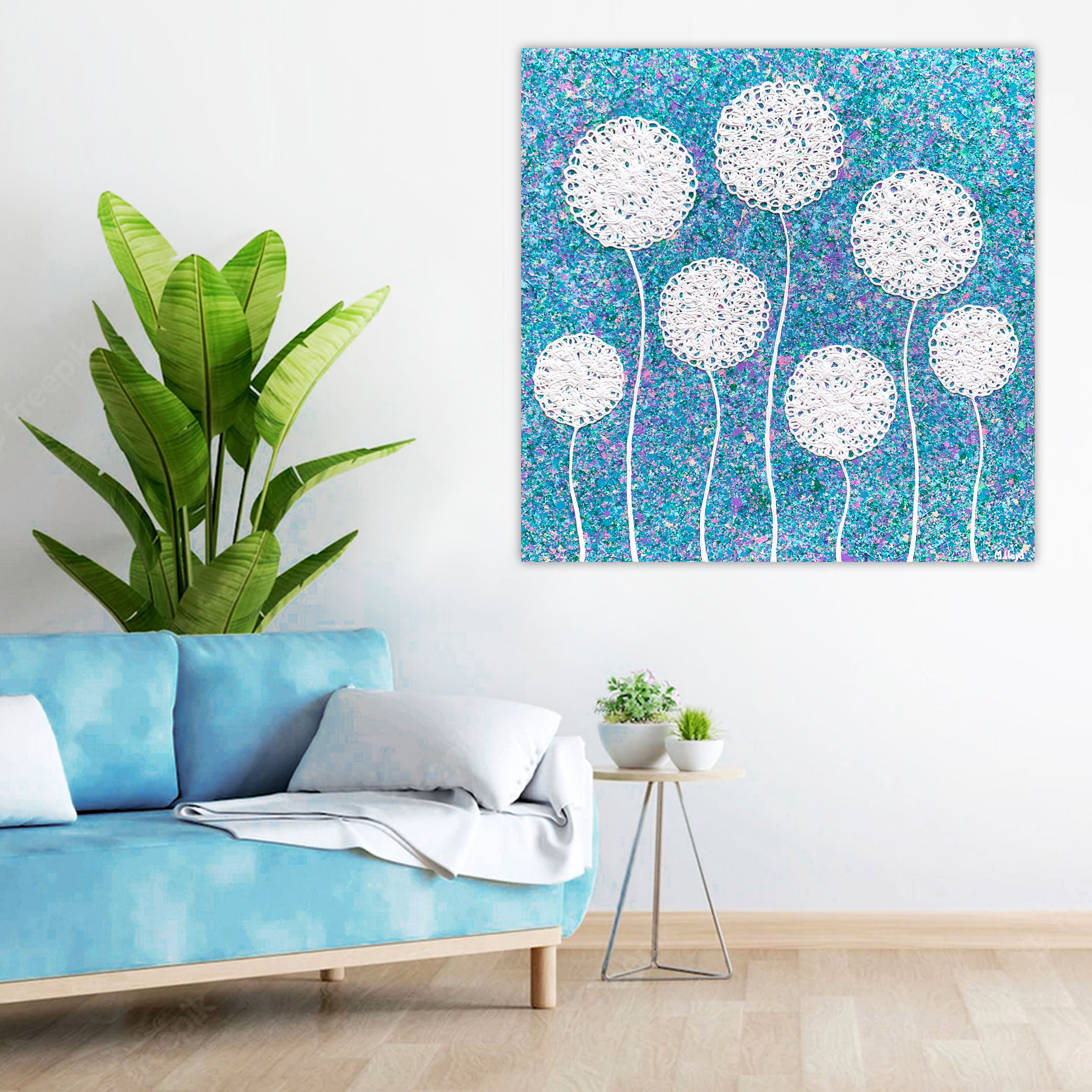 Lounge 2 Wild Flowers In A Lavender Garden