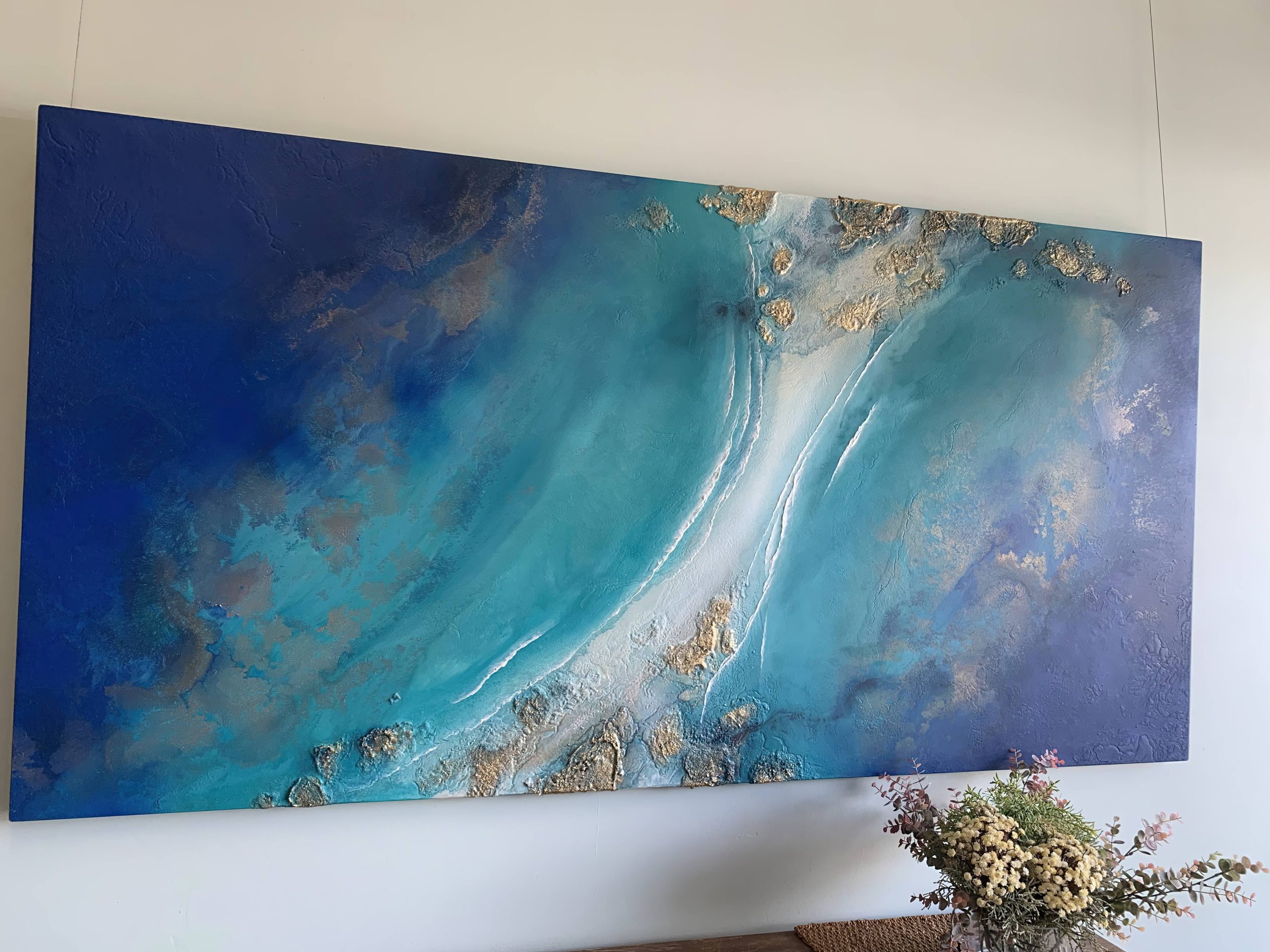 Aqua Water Wall Art Piece Petra Meikle7 Cgi 1x
