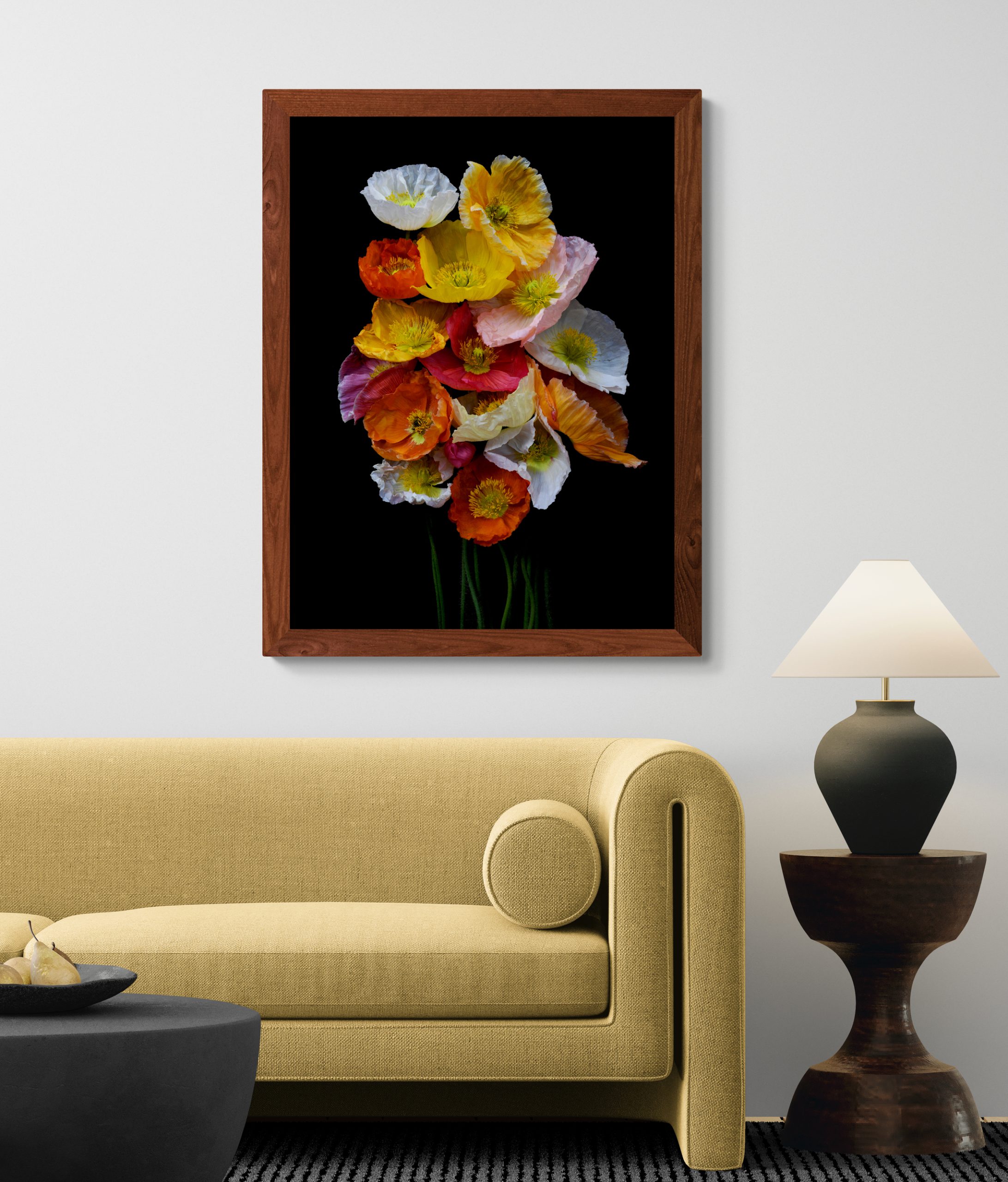 Modern Living Room With An Organic Coffee Table (15)