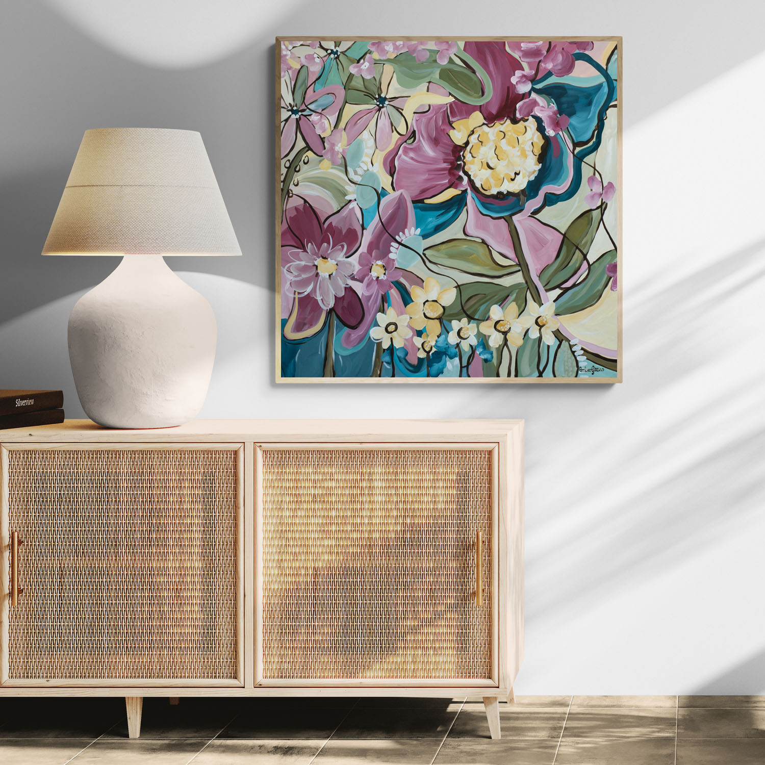 Wildflower Blossoms Original Art Room 1