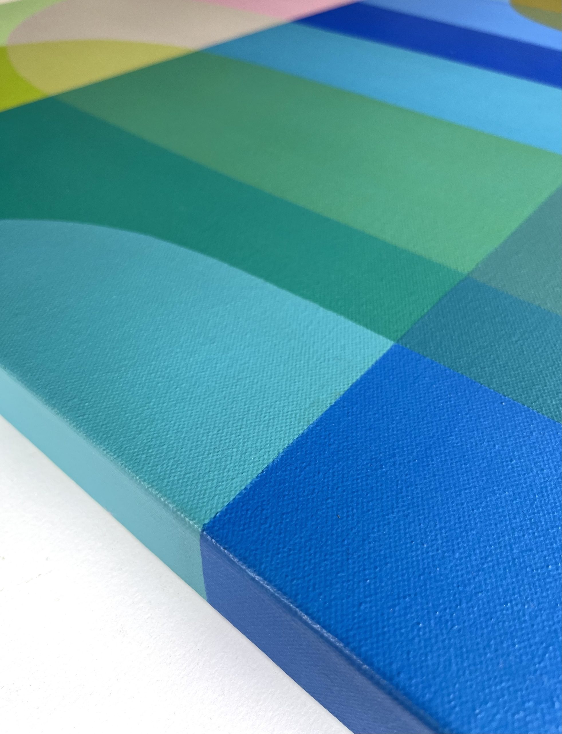 Charlotte De Pace Detail:edge 3 Seaside Reverie Abstract Painting Art Lovers Australia