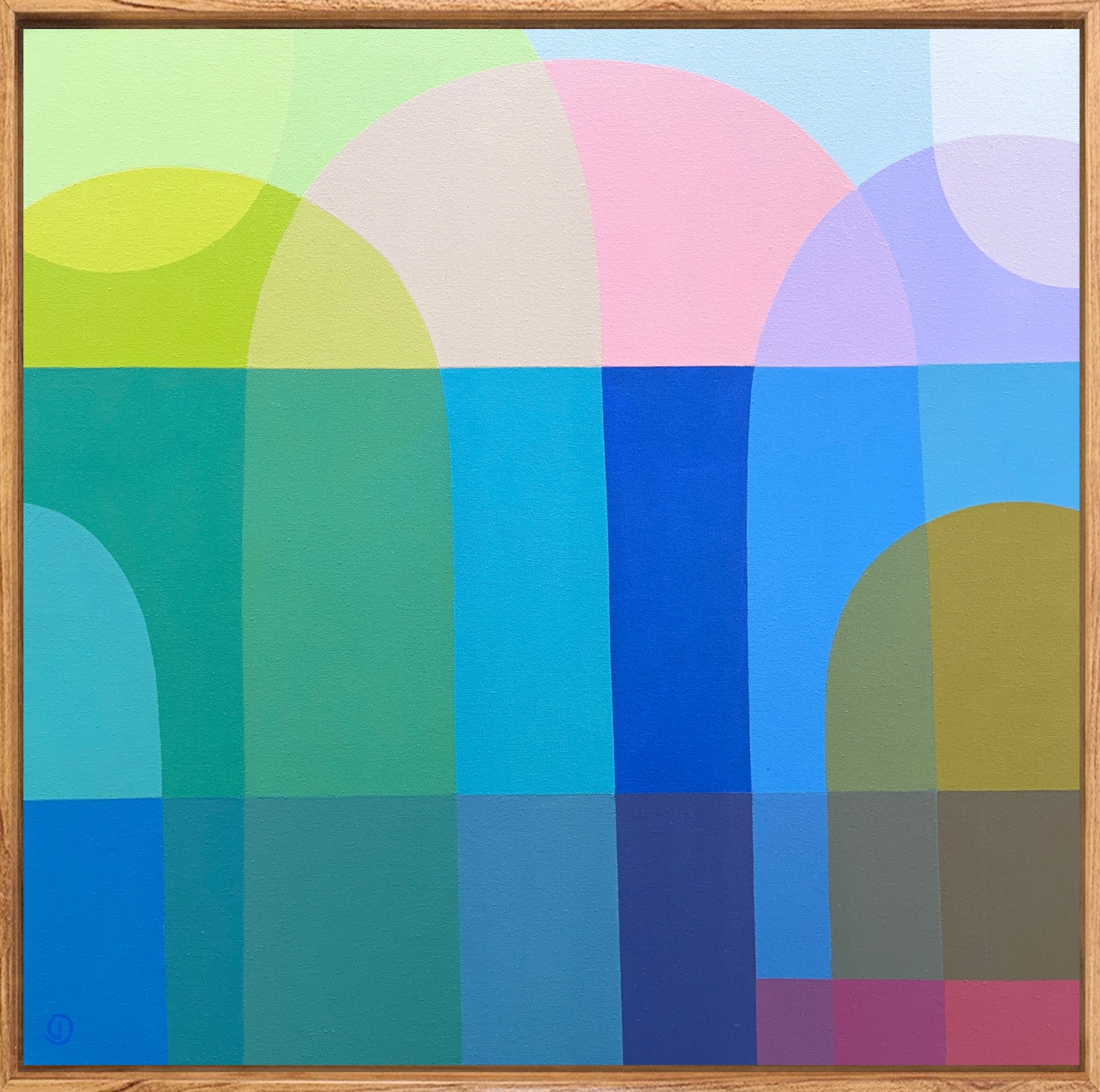 Charlotte De Pace Seaside Reverie Natural Frame Example Art Lovers Australia