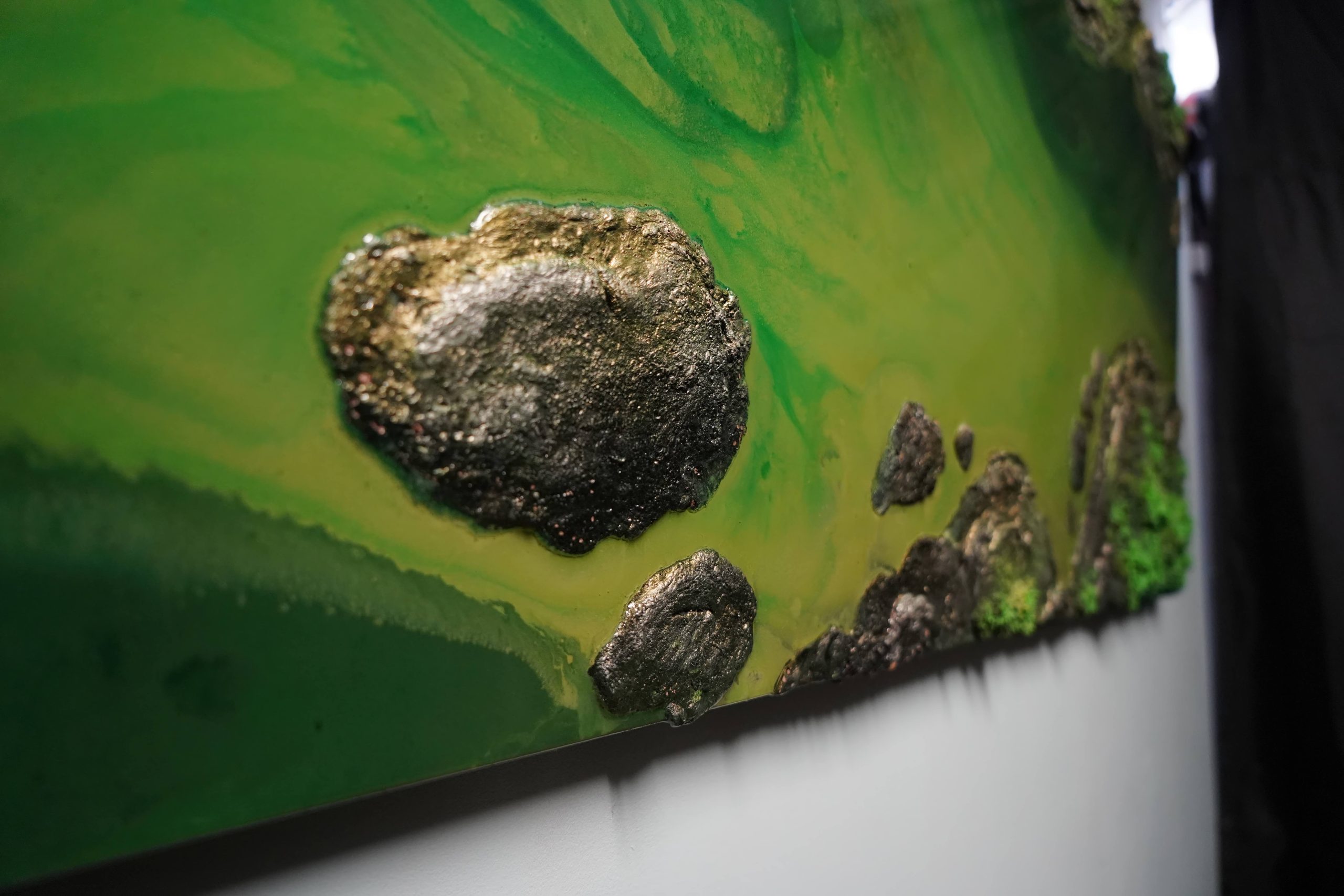 Resin Green Wall Art Petra Meikle2