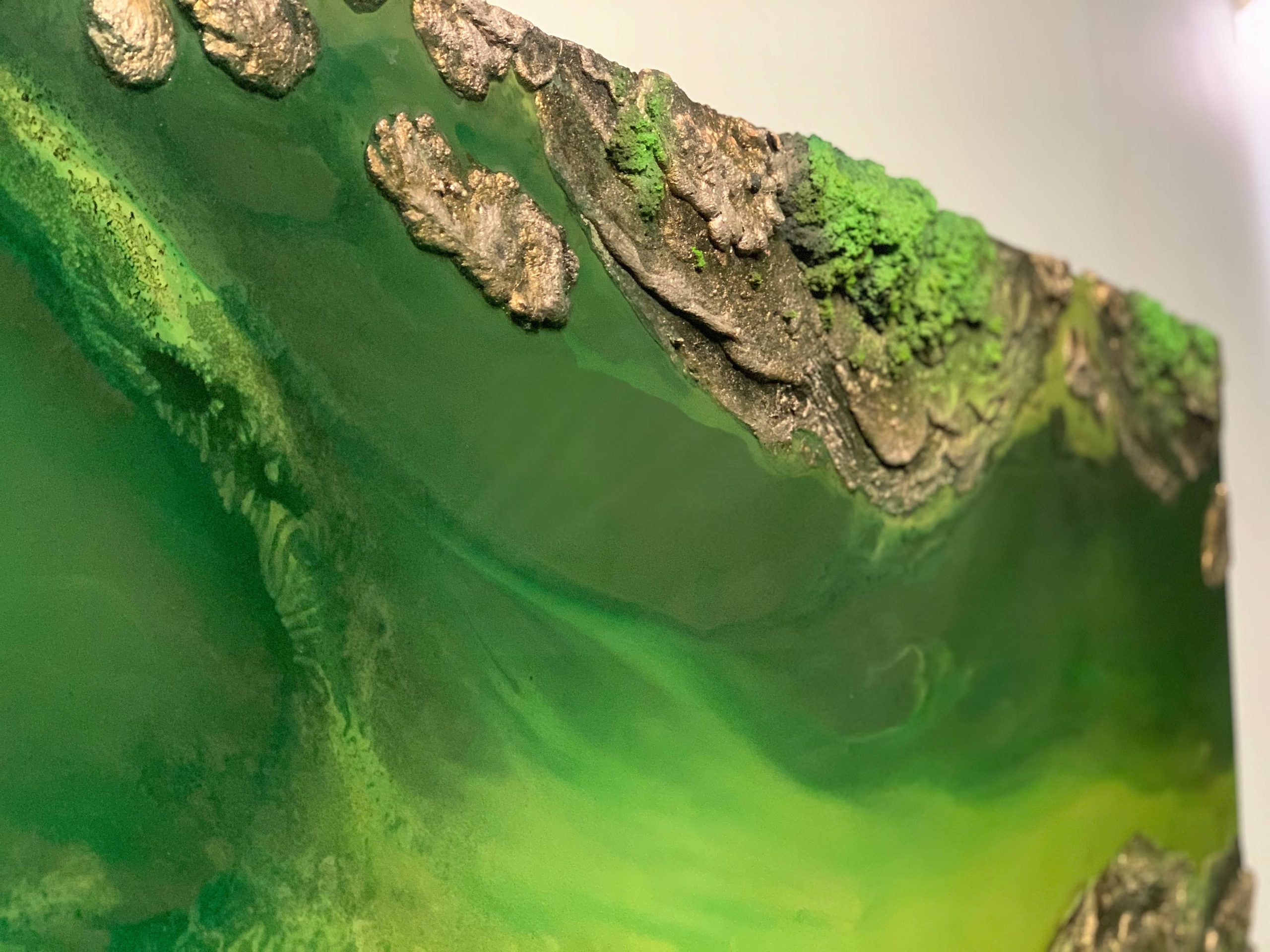 Resin Green Wall Art Petra Meikle5