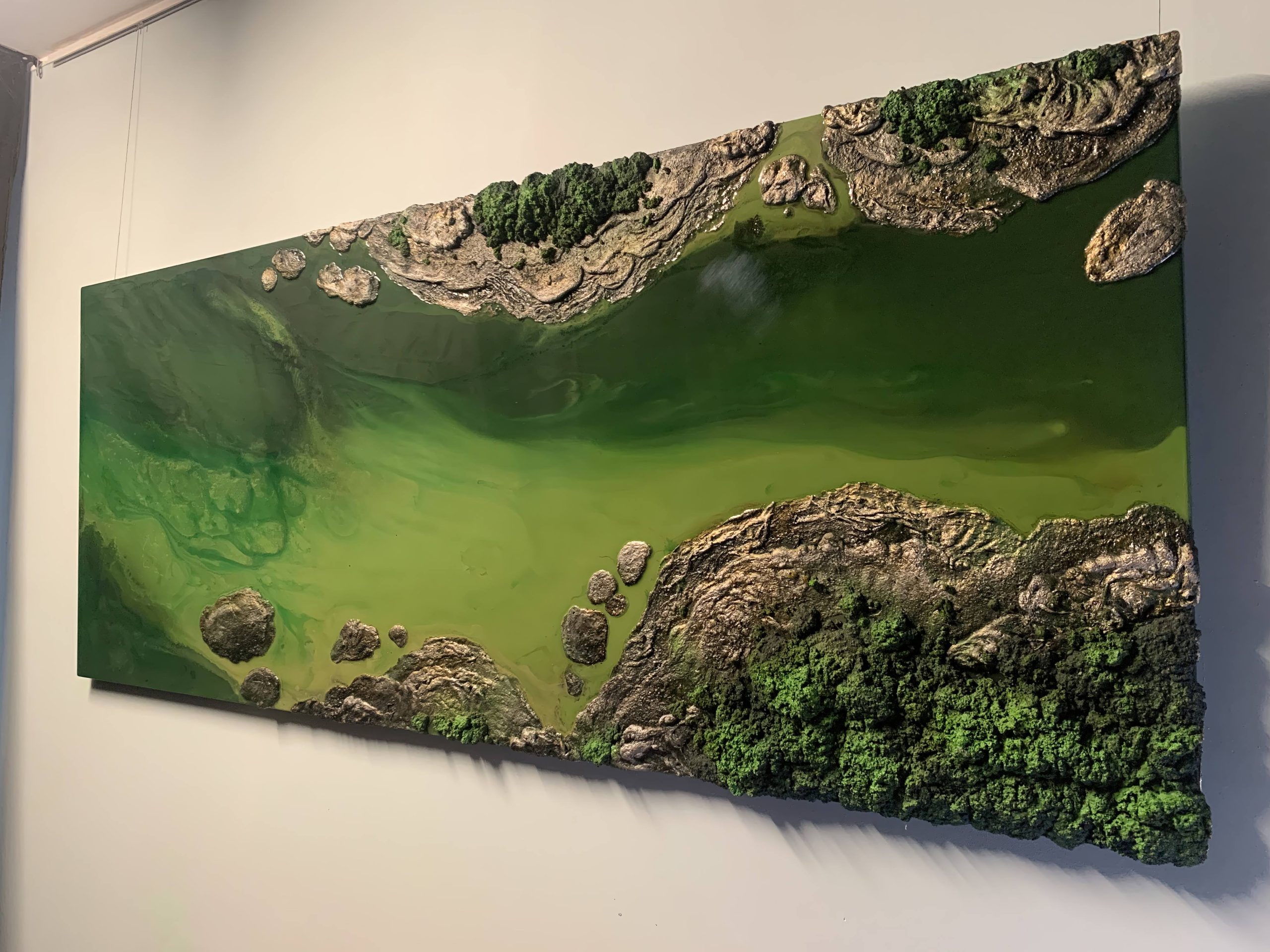 Resin Green Wall Art Petra Meikle10