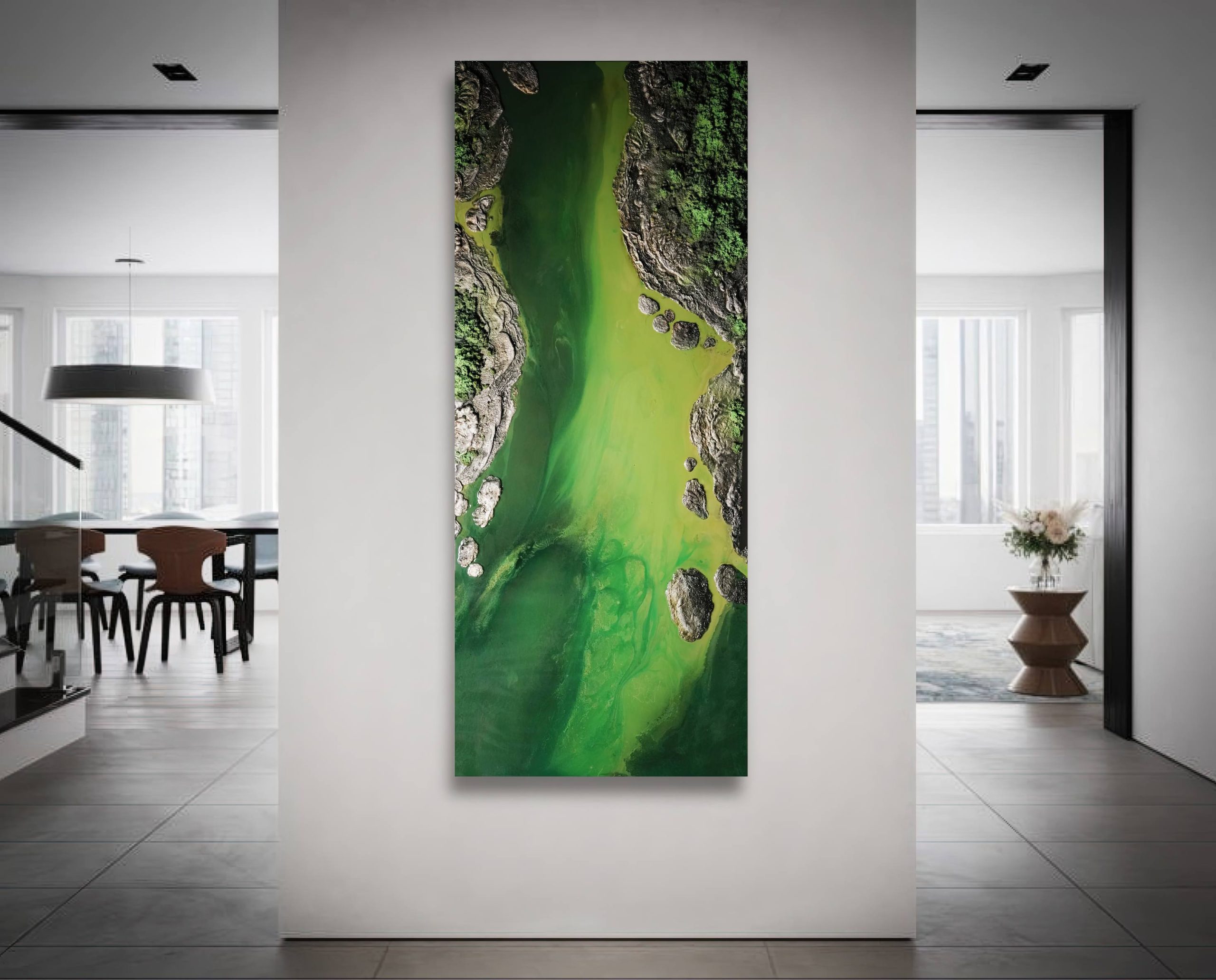 Resin Green Wall Art Petra Meikle13