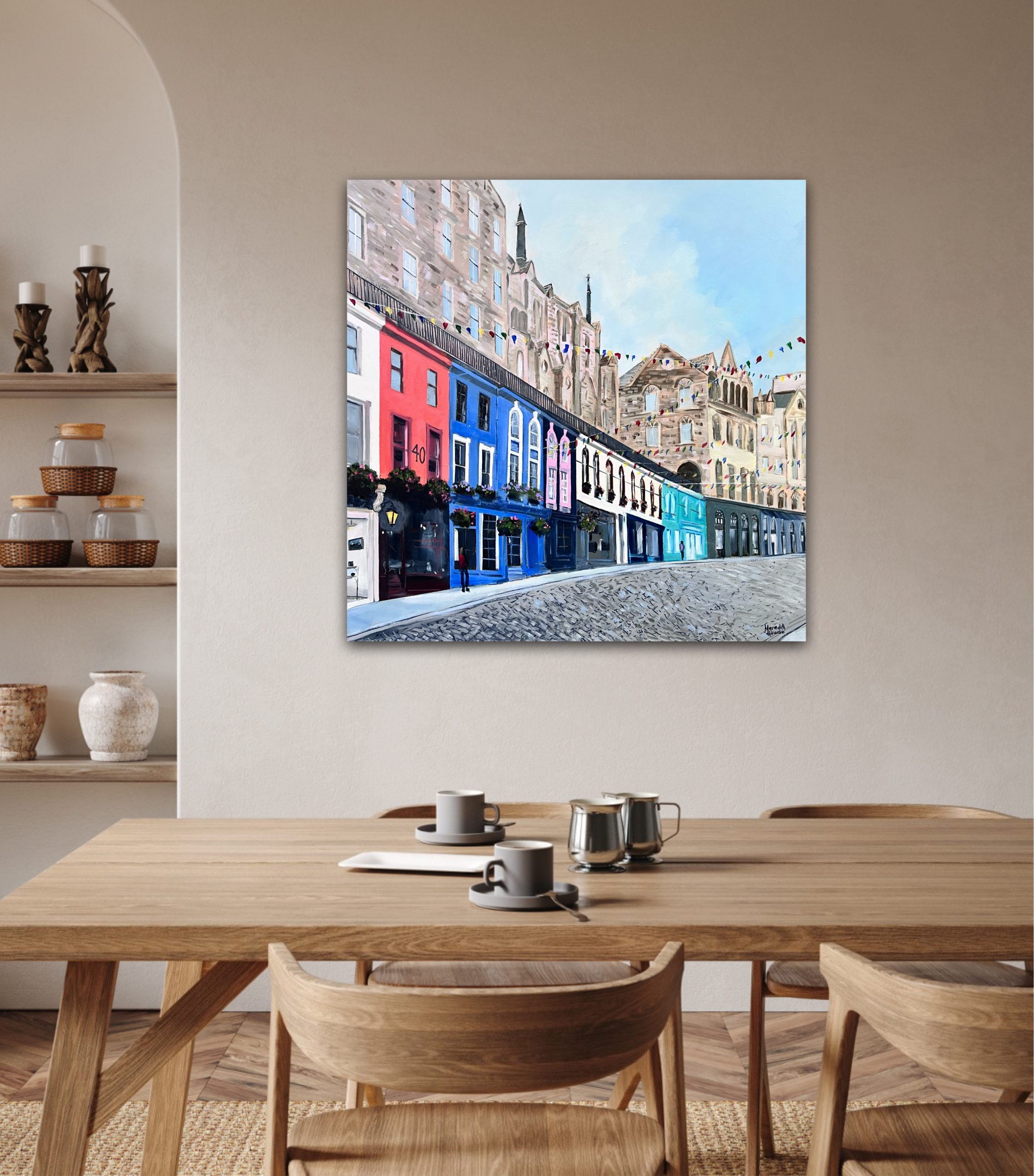 Victoria Street Edinburgh Wall View