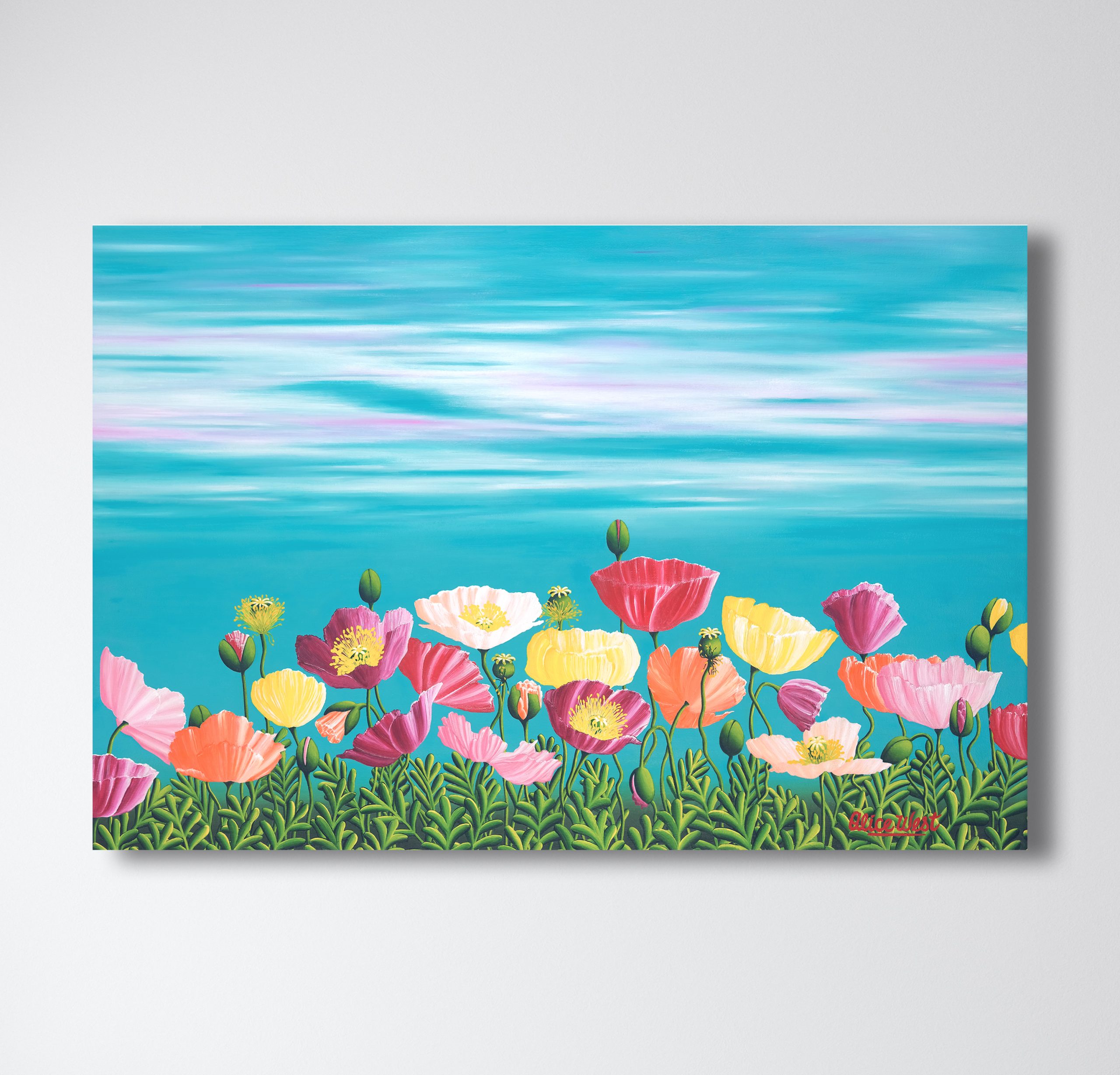 Through The Rainbow White Wall