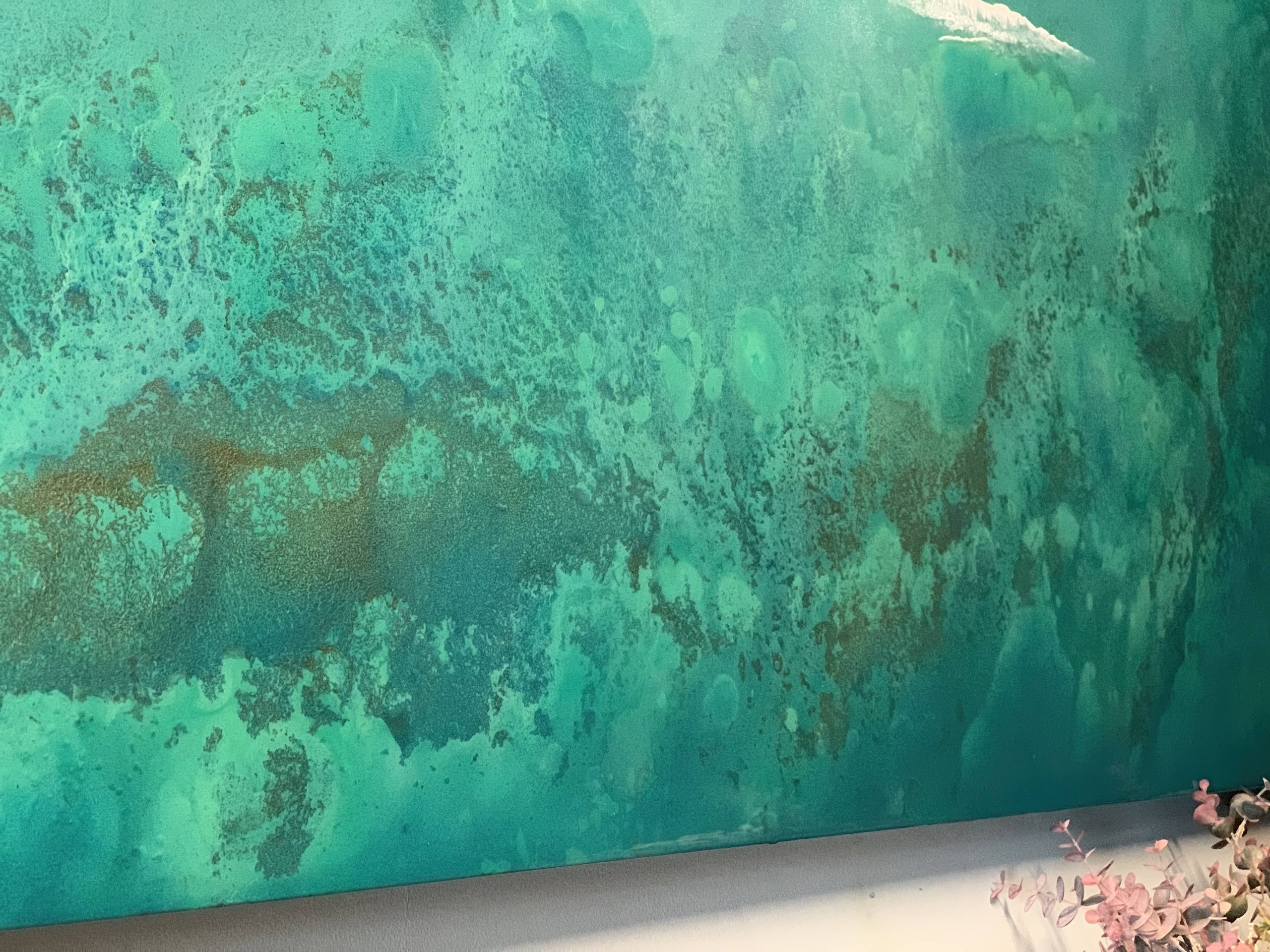 Resin Beach Art With Waves By Petra Meikle2