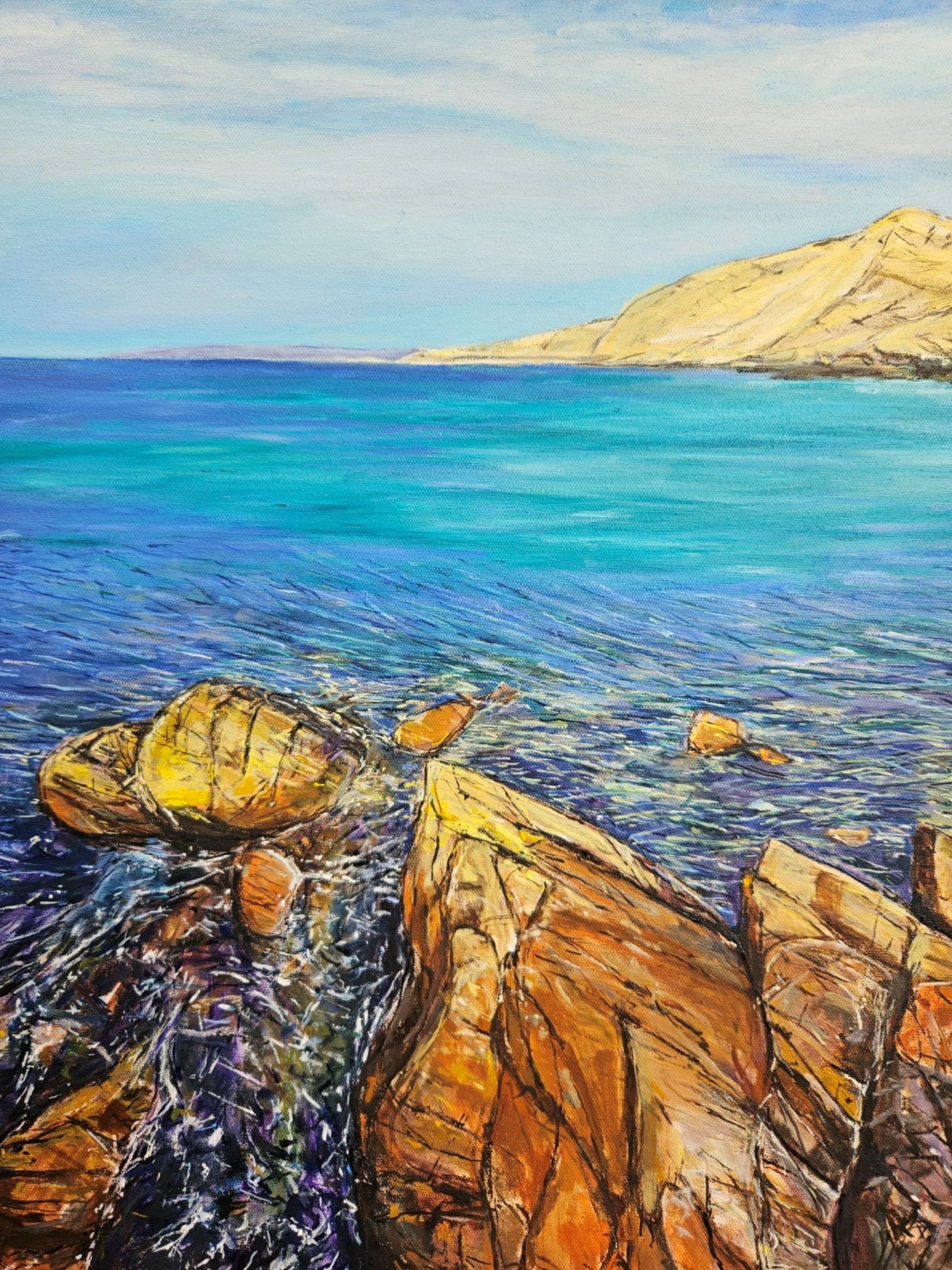 Sunlit Second Valley Details Saatchiart