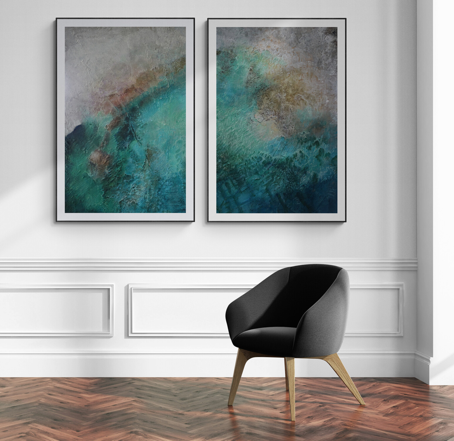 Canvy Wategos At Byron Comfy Chair Next To A Gallery Wall