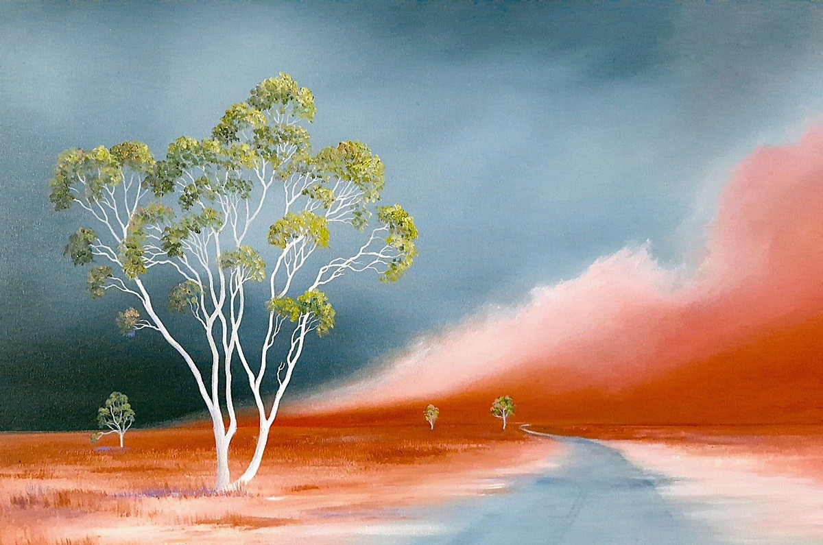 Thargomindah Road Into Silence Lucinda Leveille 1