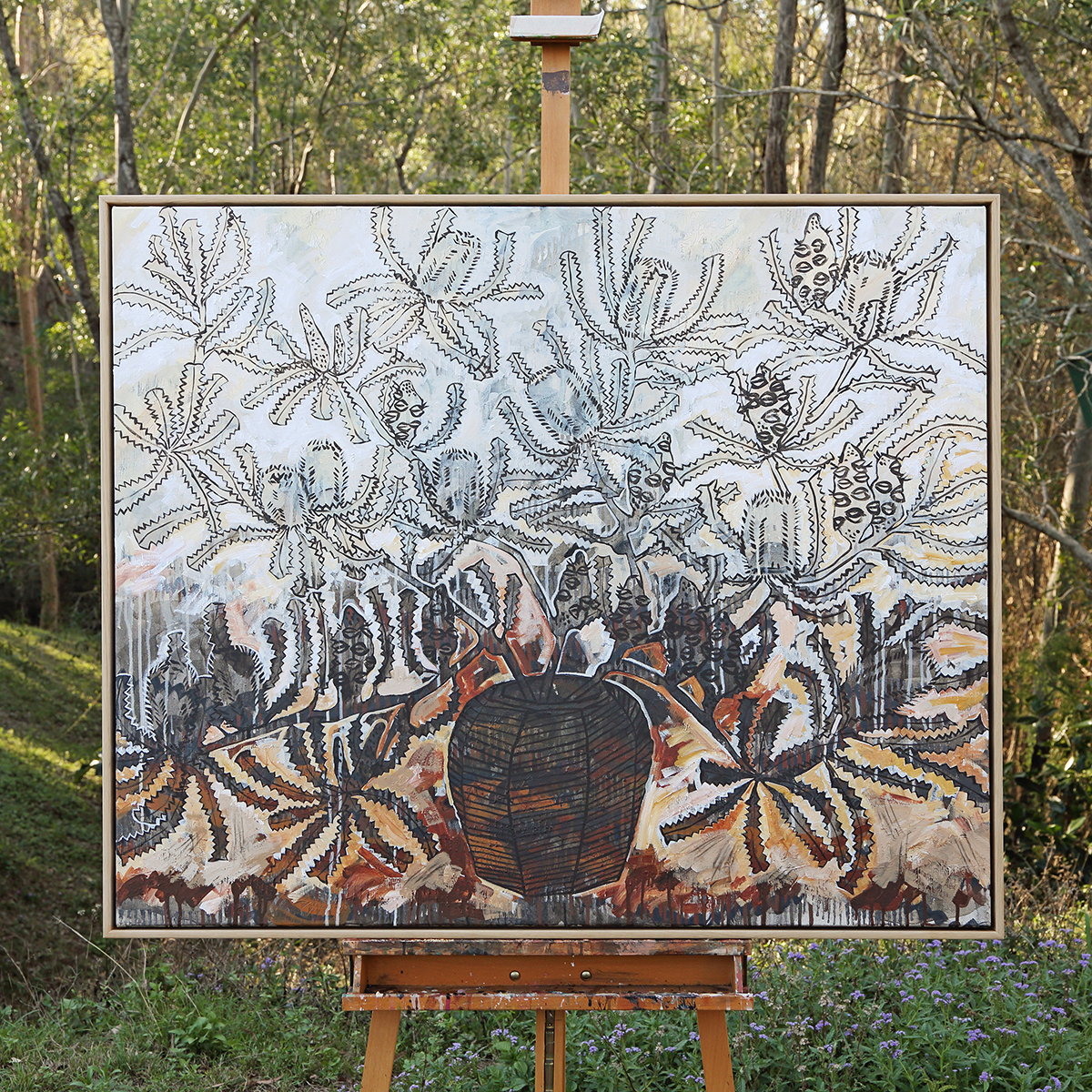 Lr 101 Banksia Serrata Still V Smith & Brooks Banksia Coastal Art Made In Brisbane