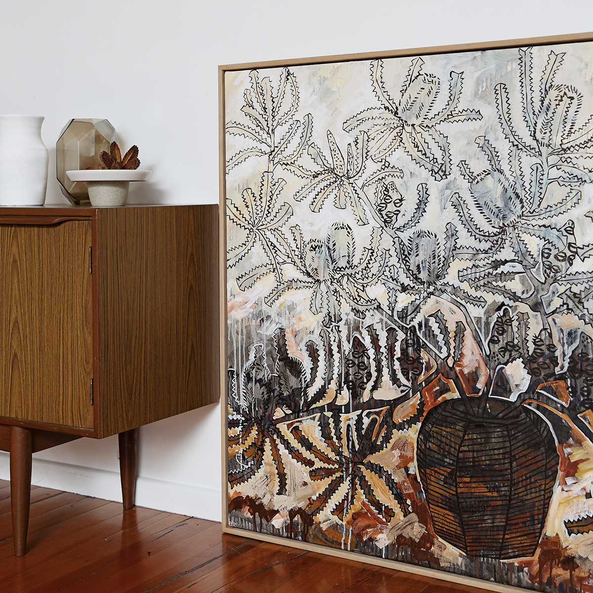 Lr 102 Banksia Serrata Still V Smith & Brooks Banksia Coastal Art Made In Brisbane