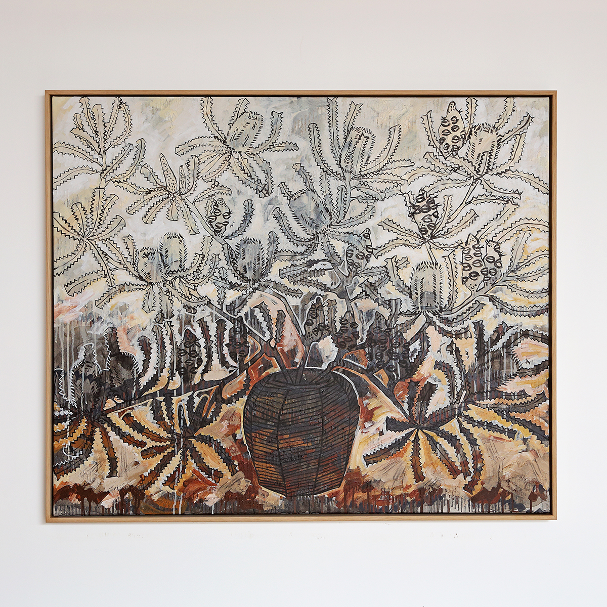 Lr 006 Banksia Serrata Still V Smith & Brooks Banksia Coastal Art Made In Brisbane