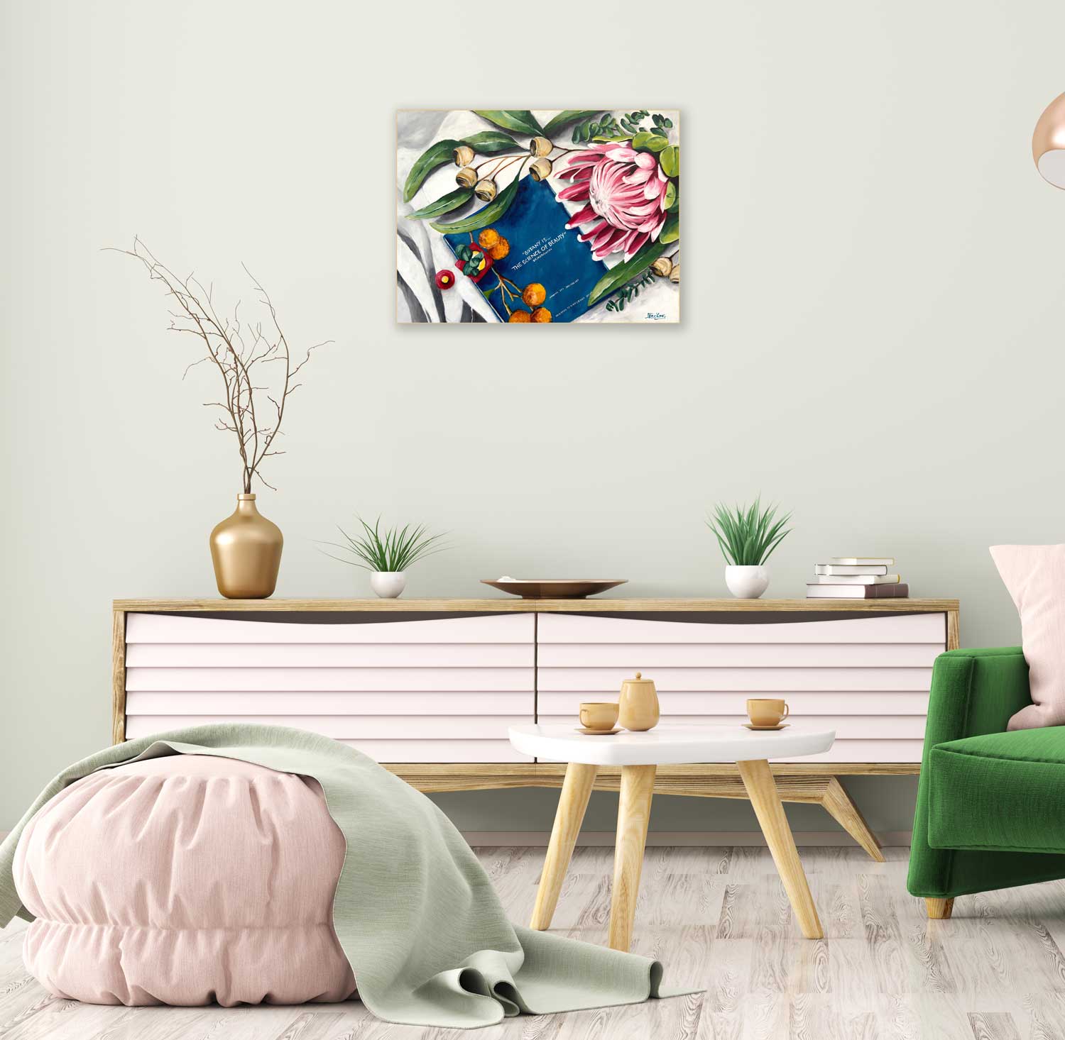 Protea, Petals And Pages Jess King Web Insitu