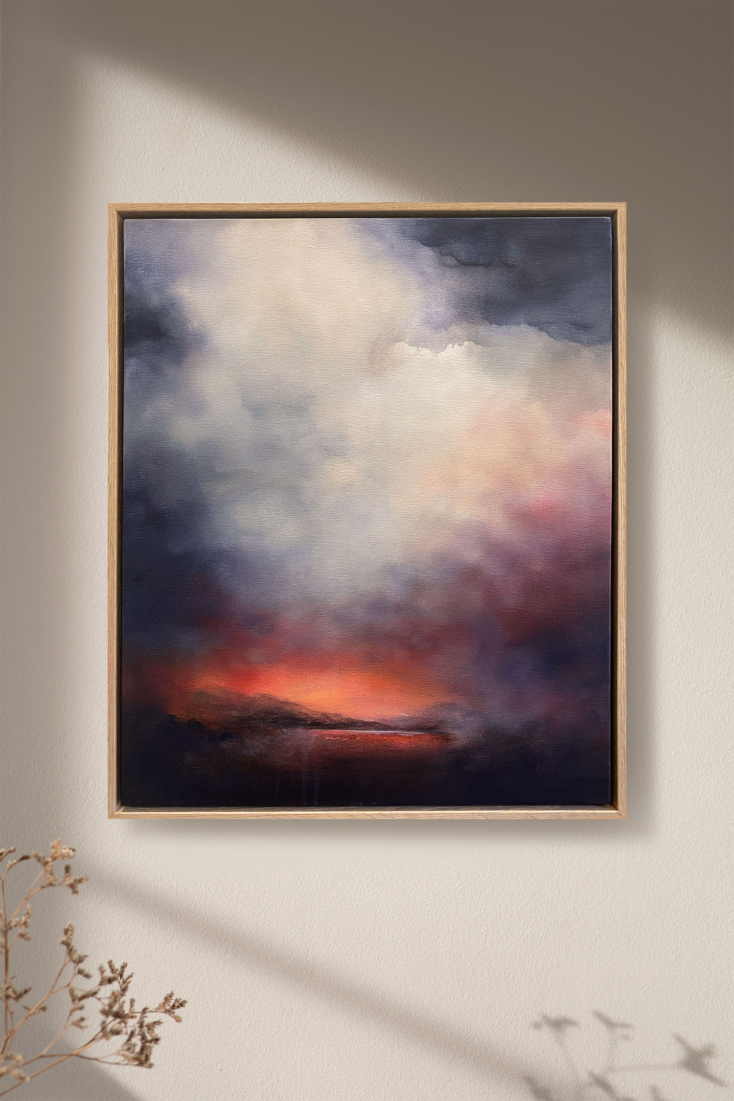 Clouded Heart Thoughts With Shadows On Wall