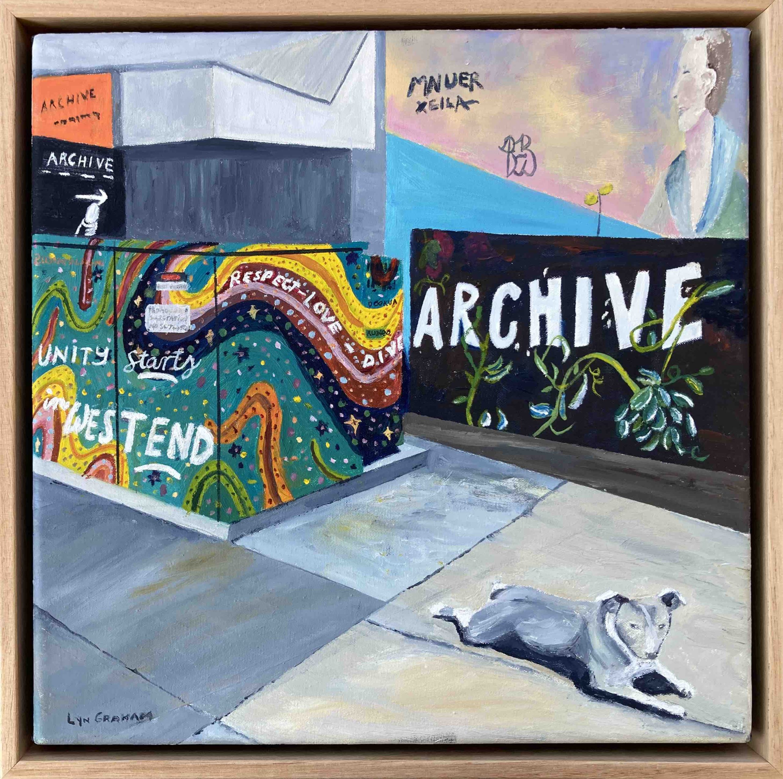 Lyn Graham Substation Sc744508 Oil On Canvas 31x31 Frame Web